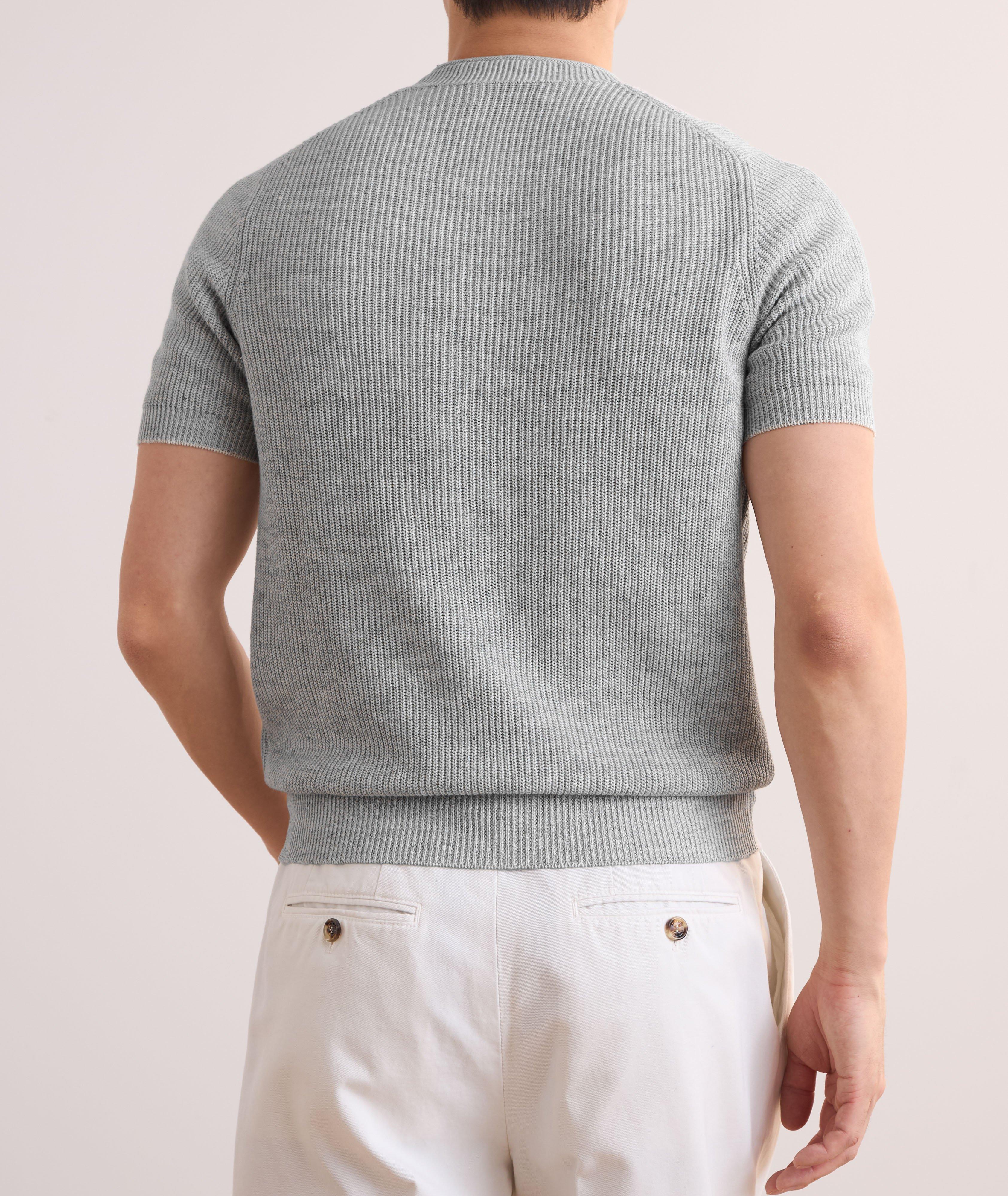 MID GREY SS CREW NECK SWEATER image 2