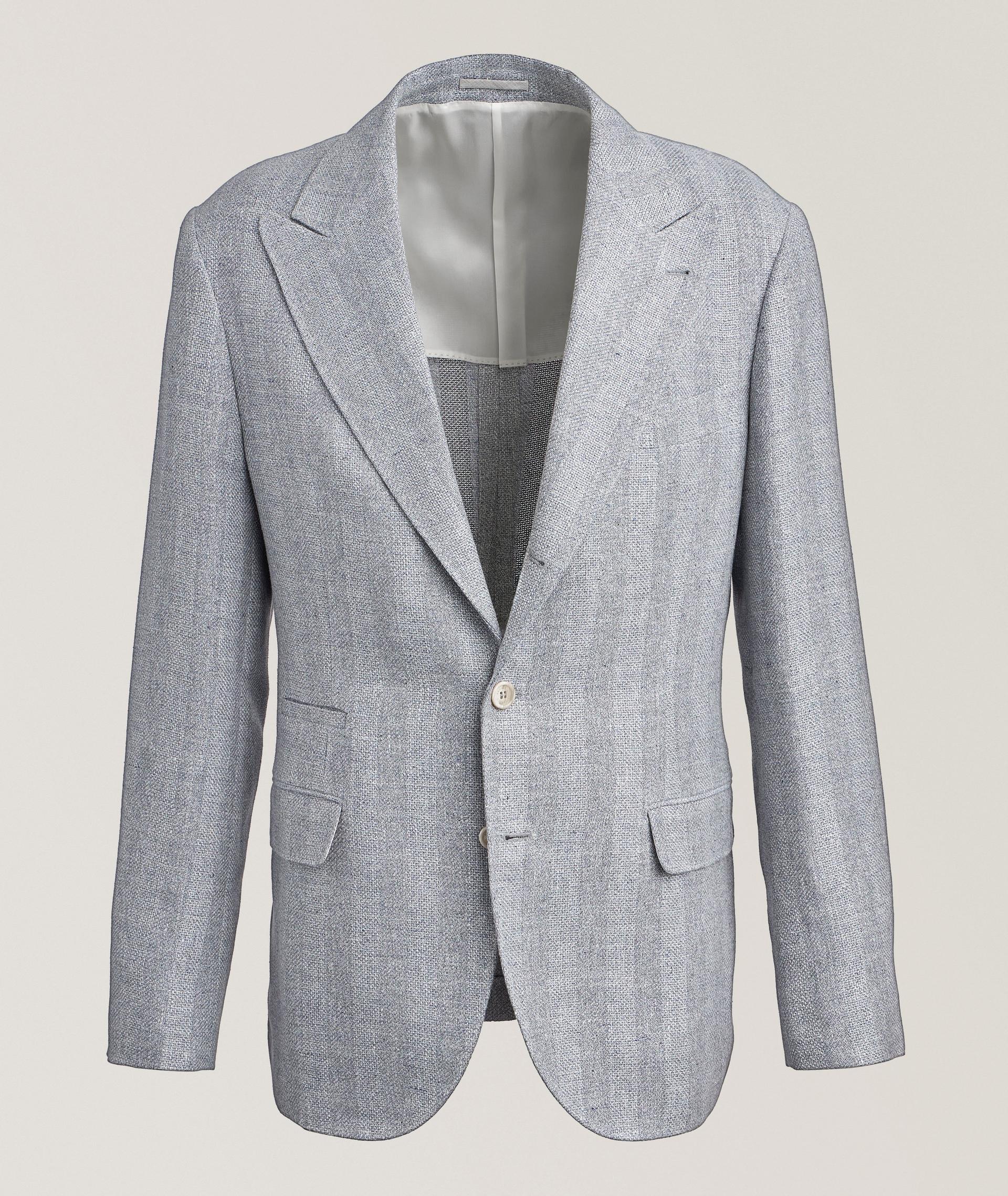  Textured Linen, Silk & Wool-Blend Sport Jacket  image 0