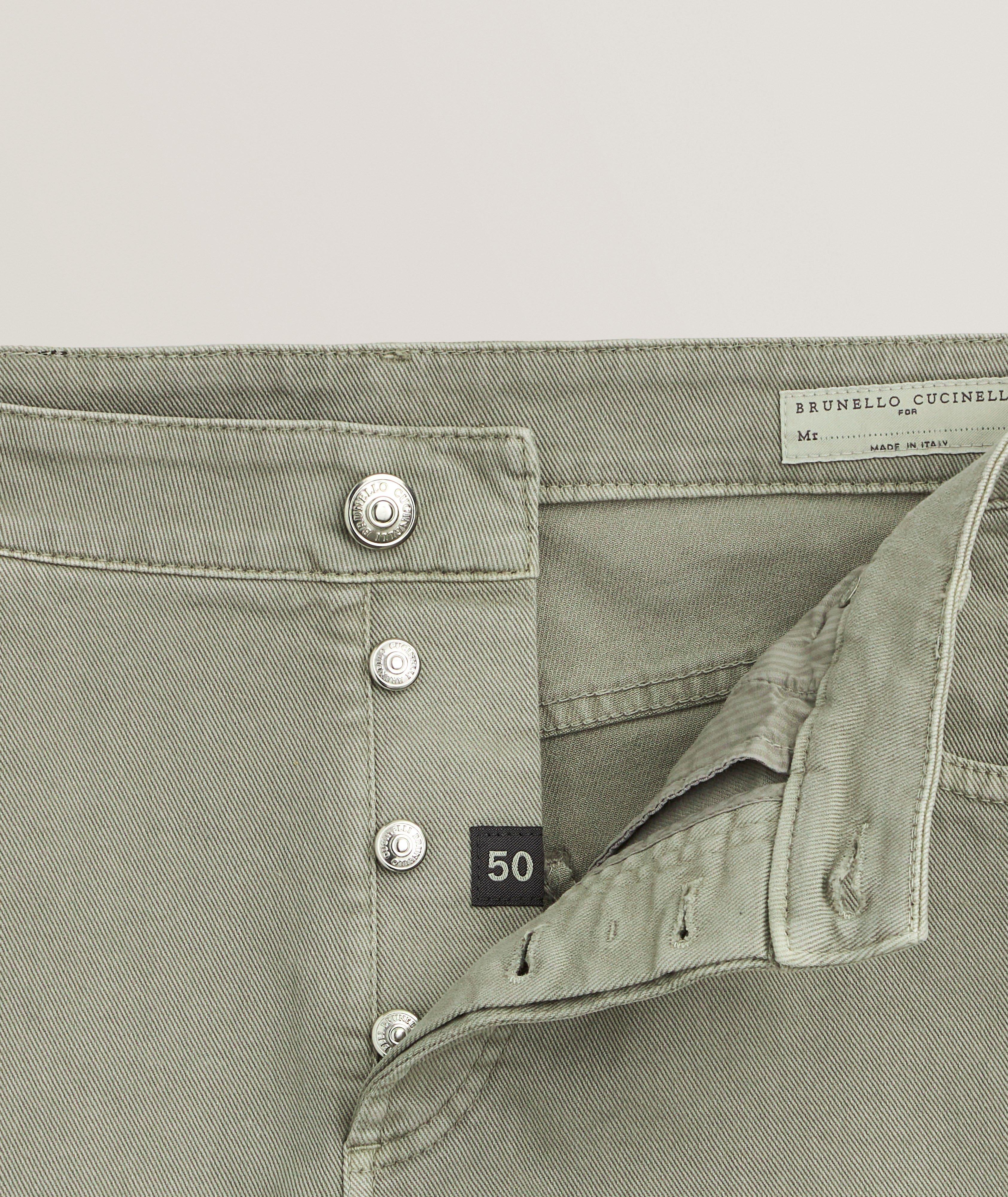 Traditional-Fit Denim Five-Pocket Pants image 5