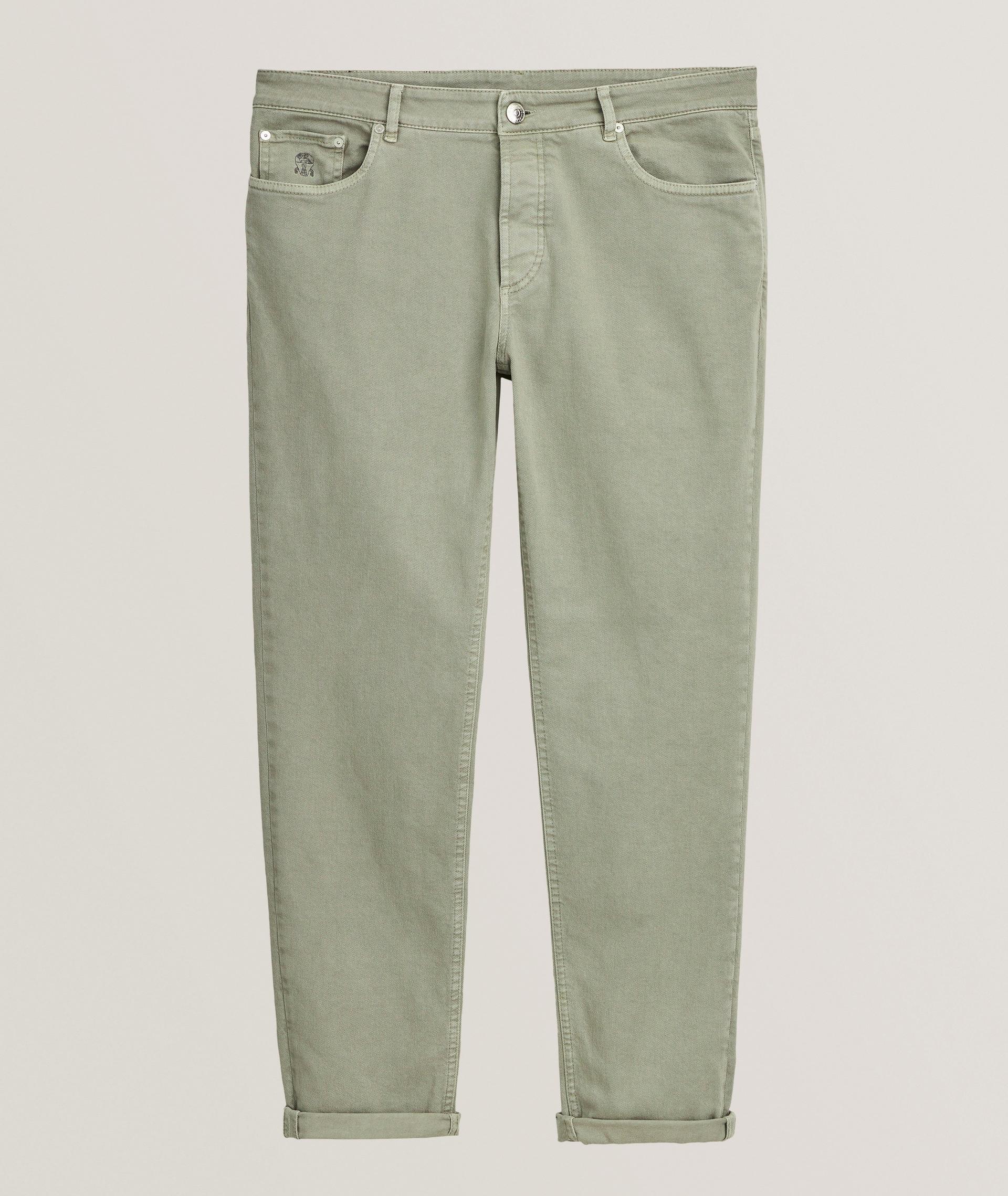 Traditional-Fit Denim Five-Pocket Pants image 0