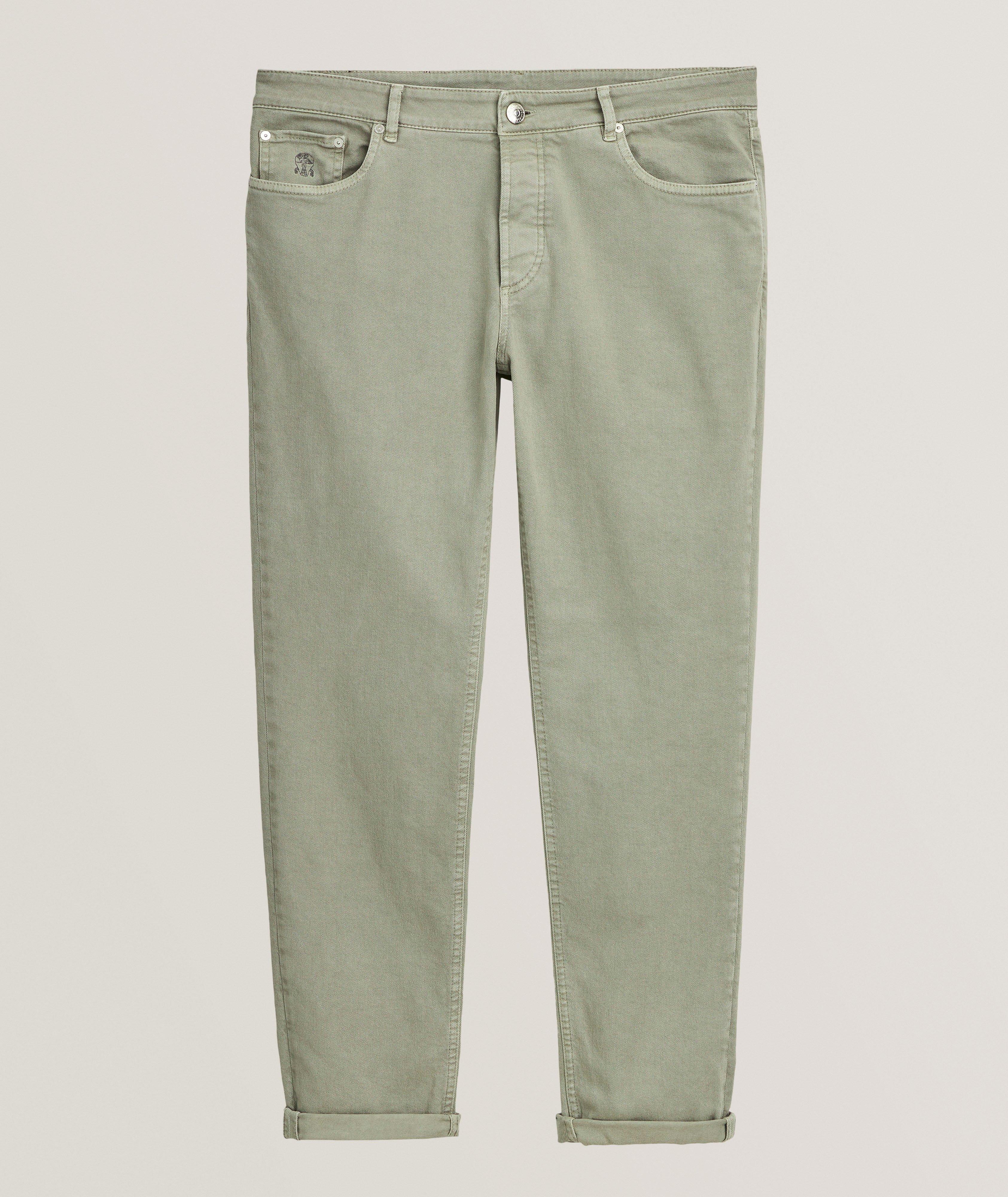 Traditional-Fit Denim Five-Pocket Pants image 0