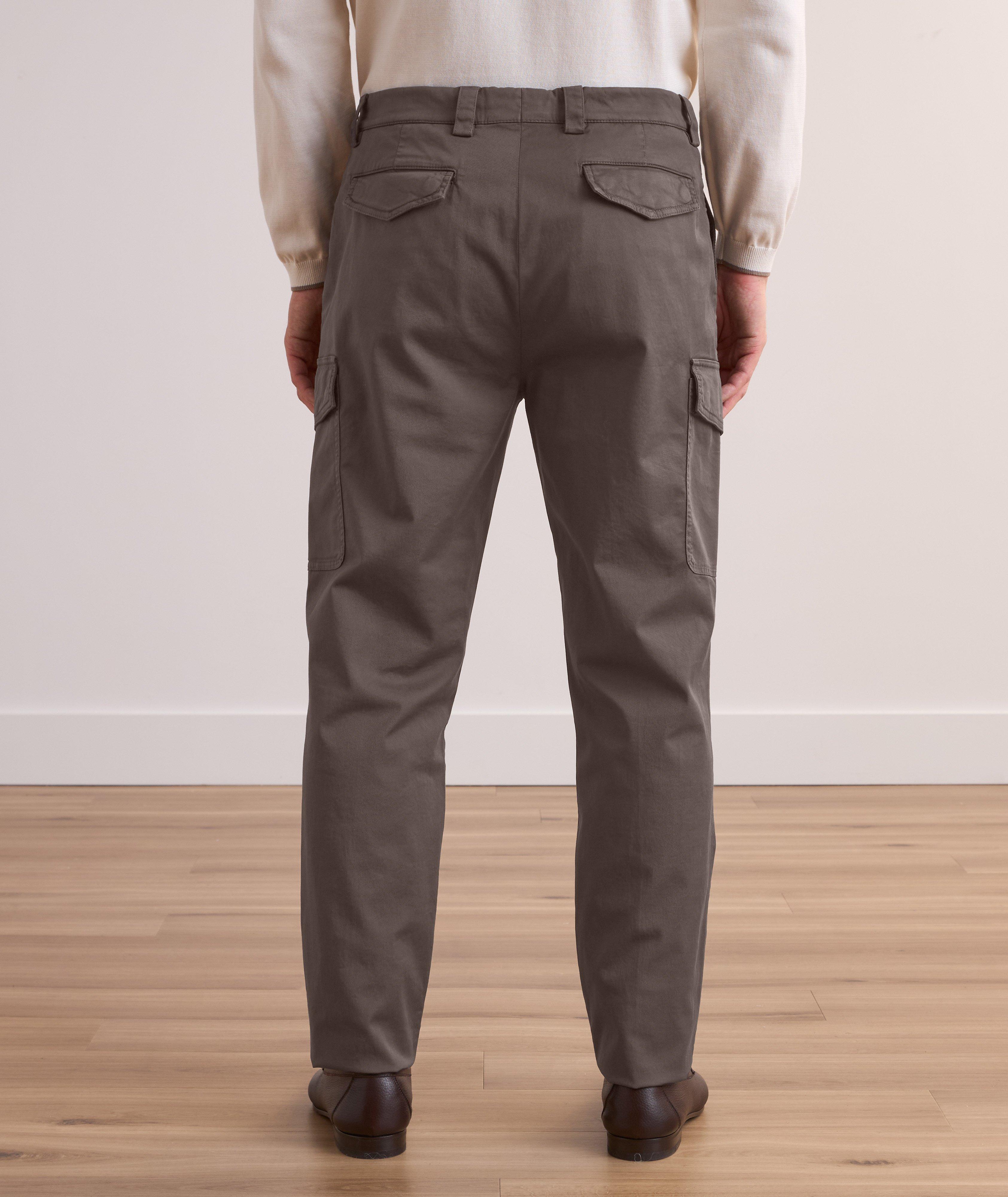 Pantalon cargo en coton extensible image 2