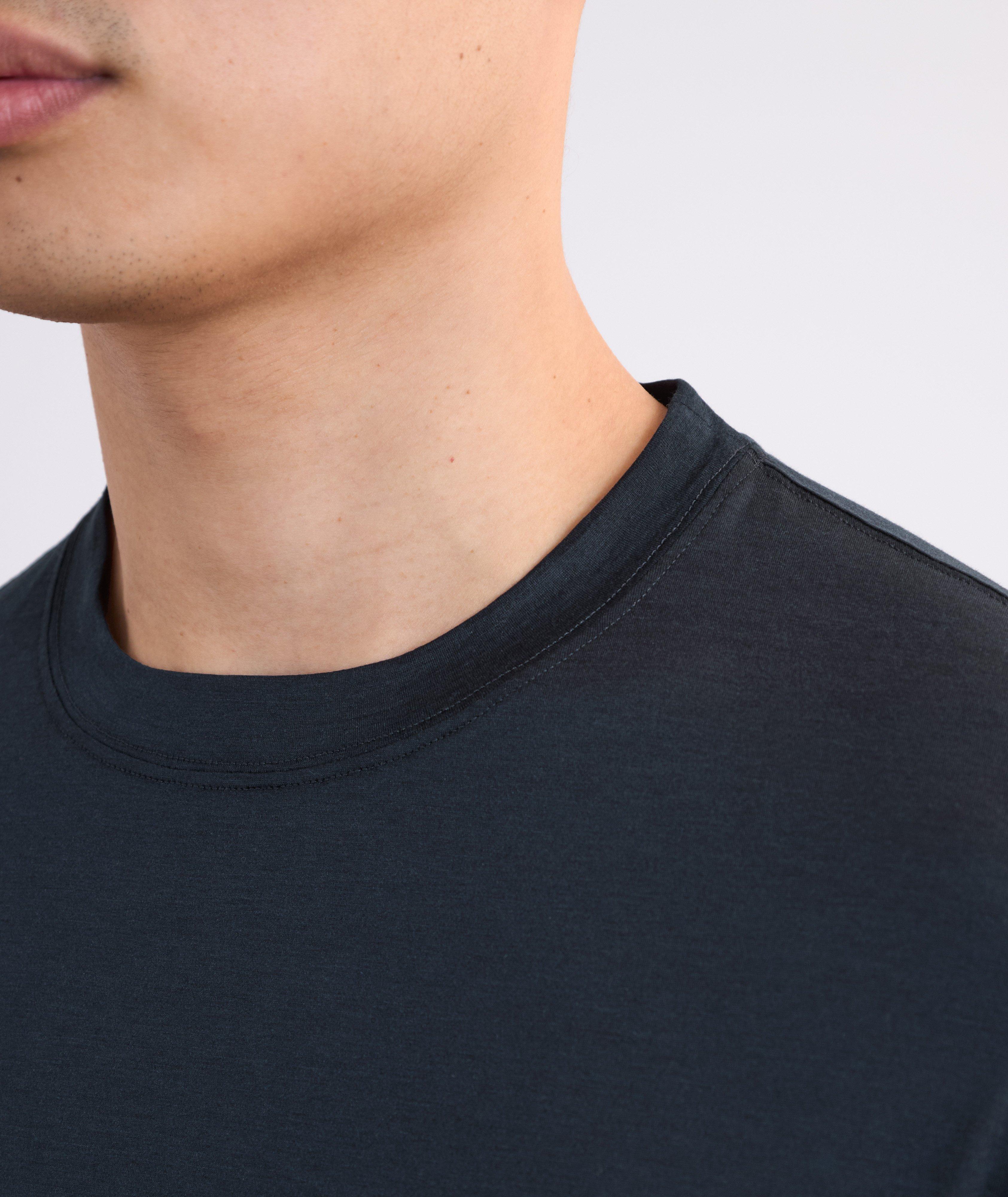 Silk-Cotton Crewneck T-Shirt image 3
