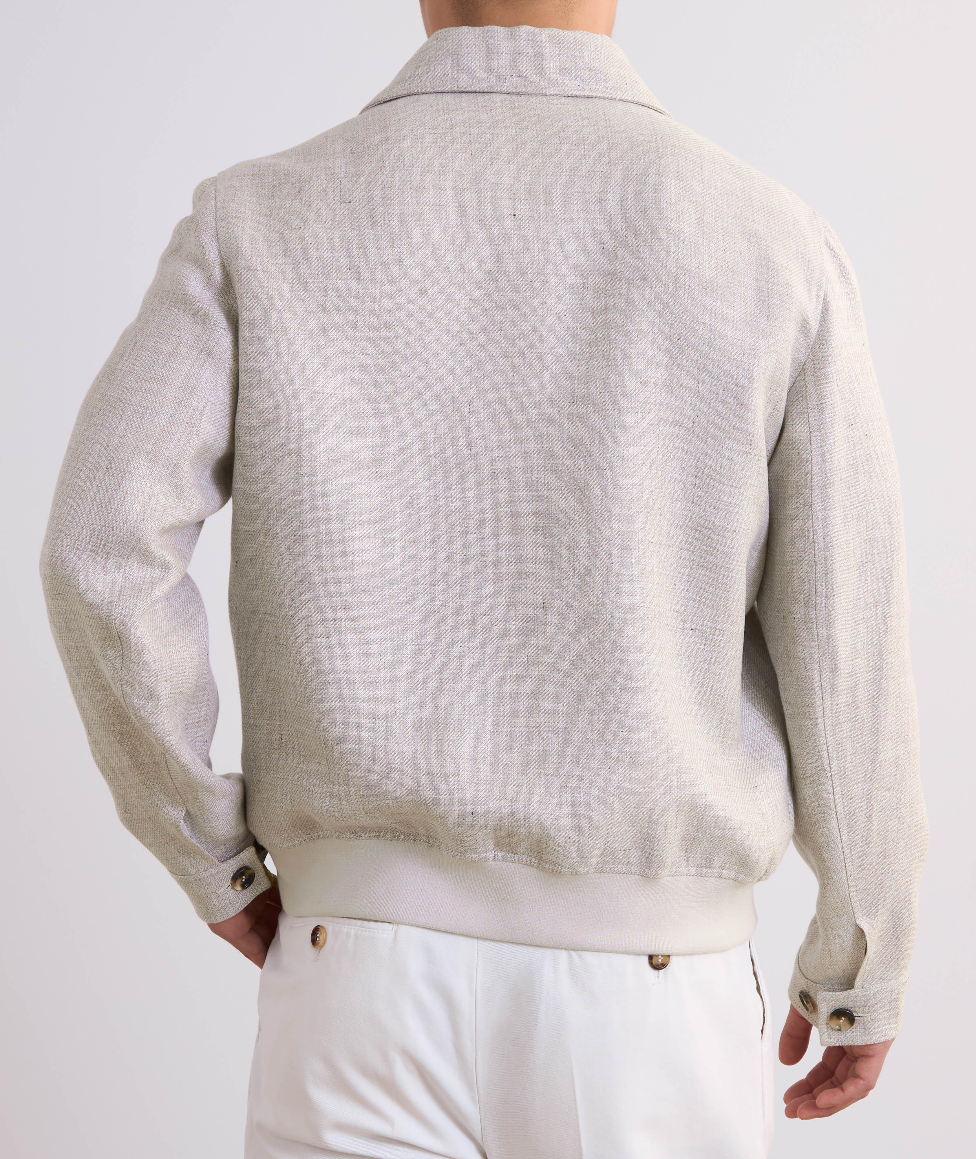 Linen, Wool & Silk Blouson Jacket  image 2