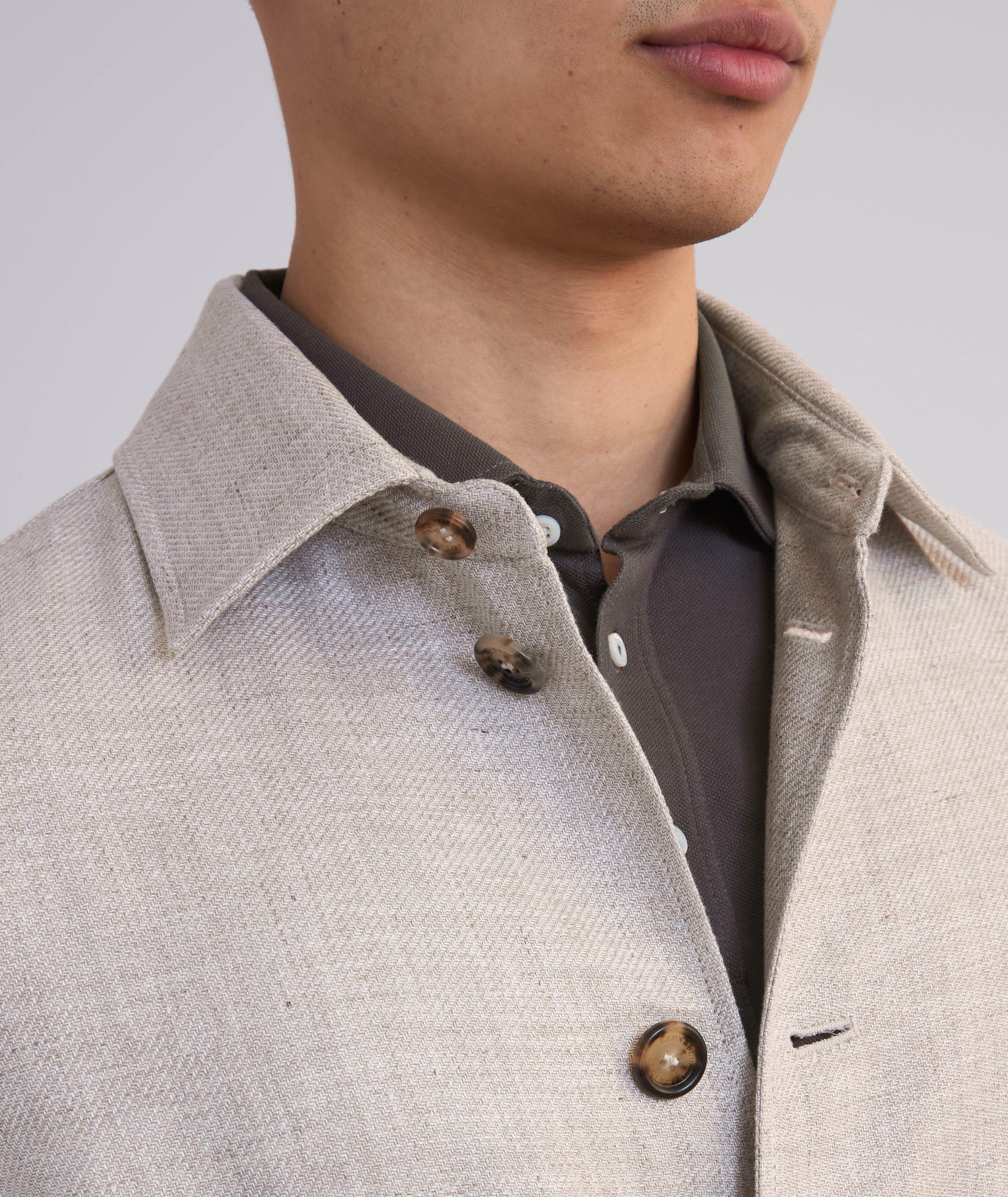 Linen, Wool & Silk Blouson Jacket  image 3