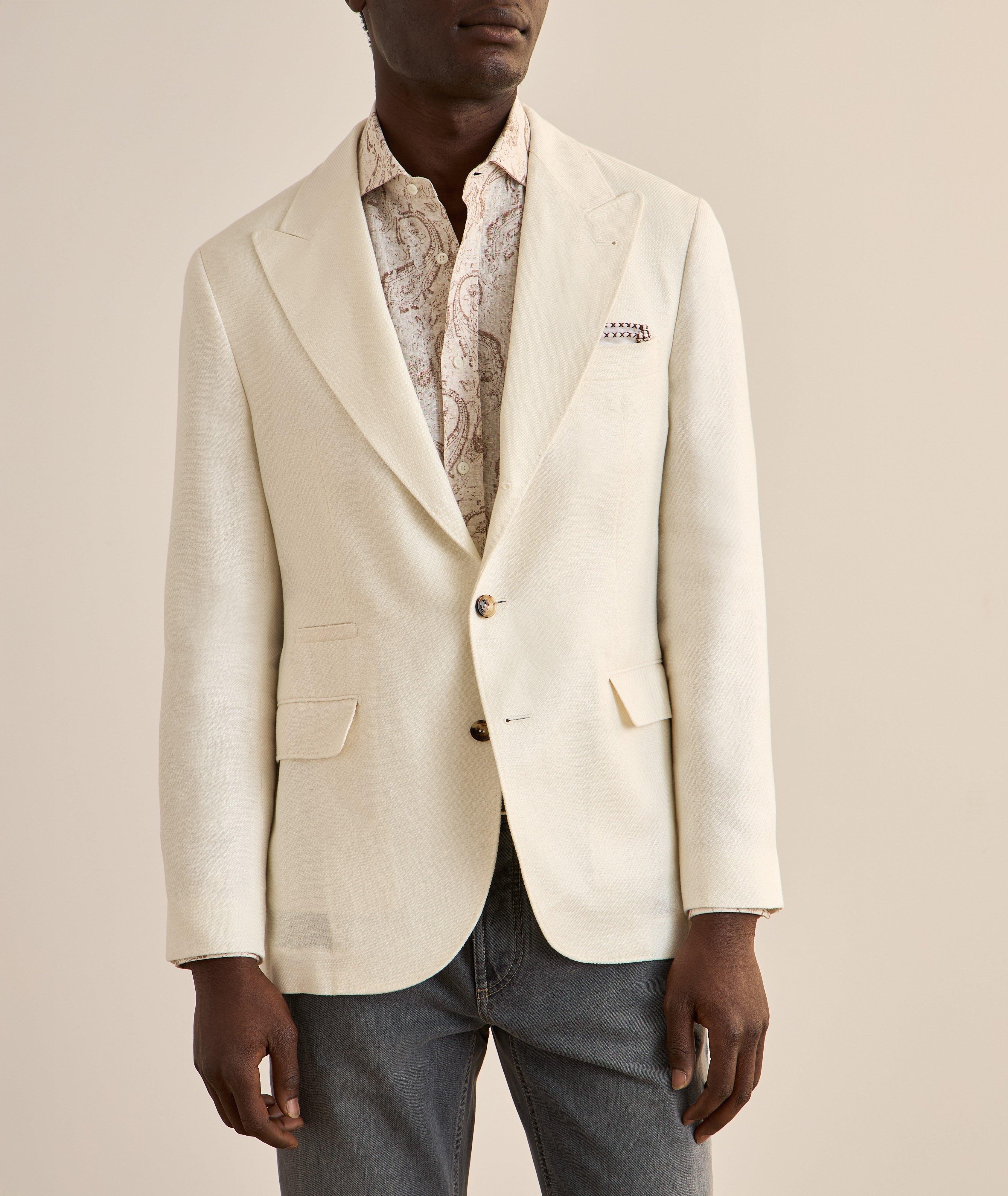 Linen, Wool & Silk Twill Sport Jacket image 1