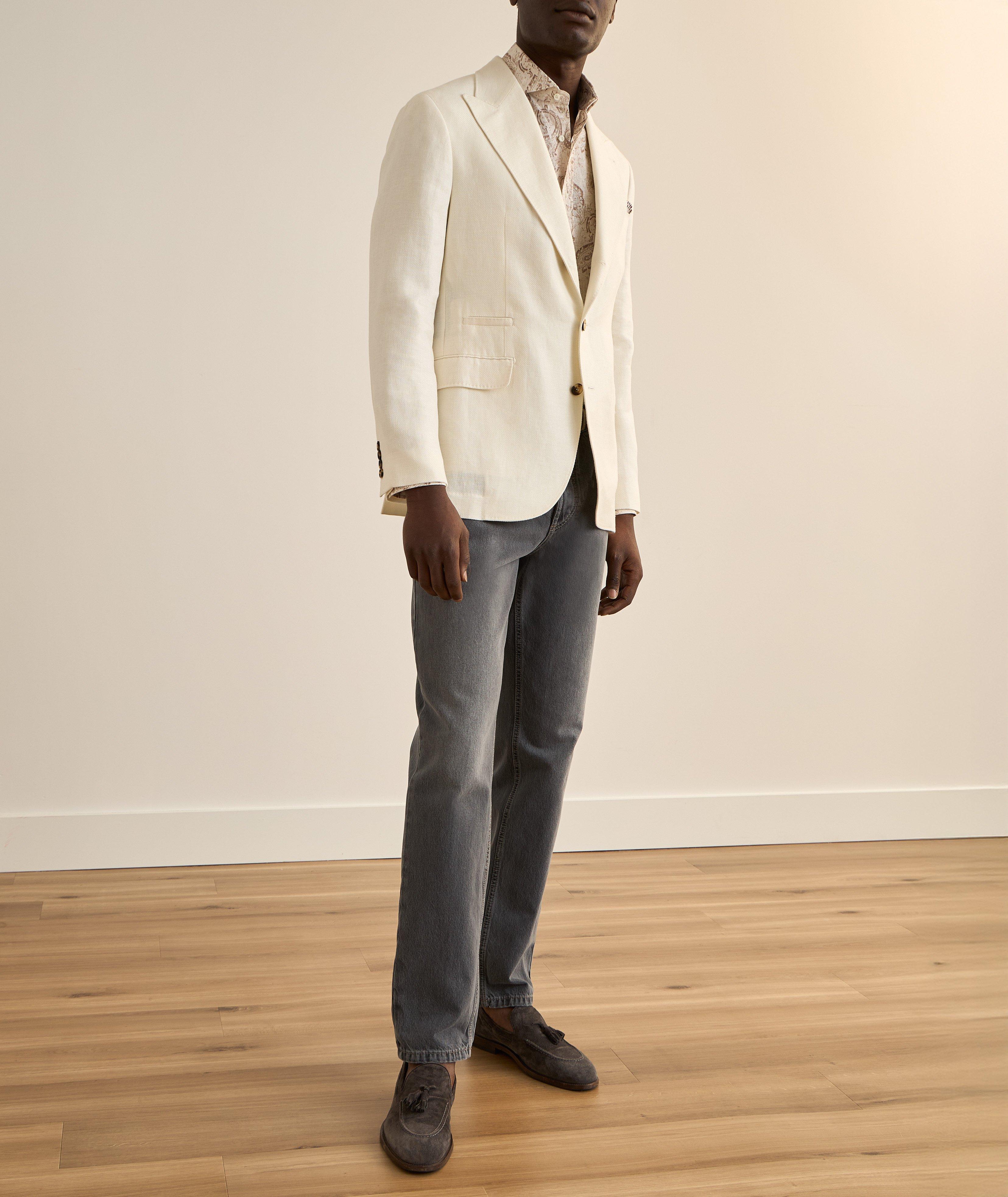 Linen, Wool & Silk Twill Sport Jacket image 4