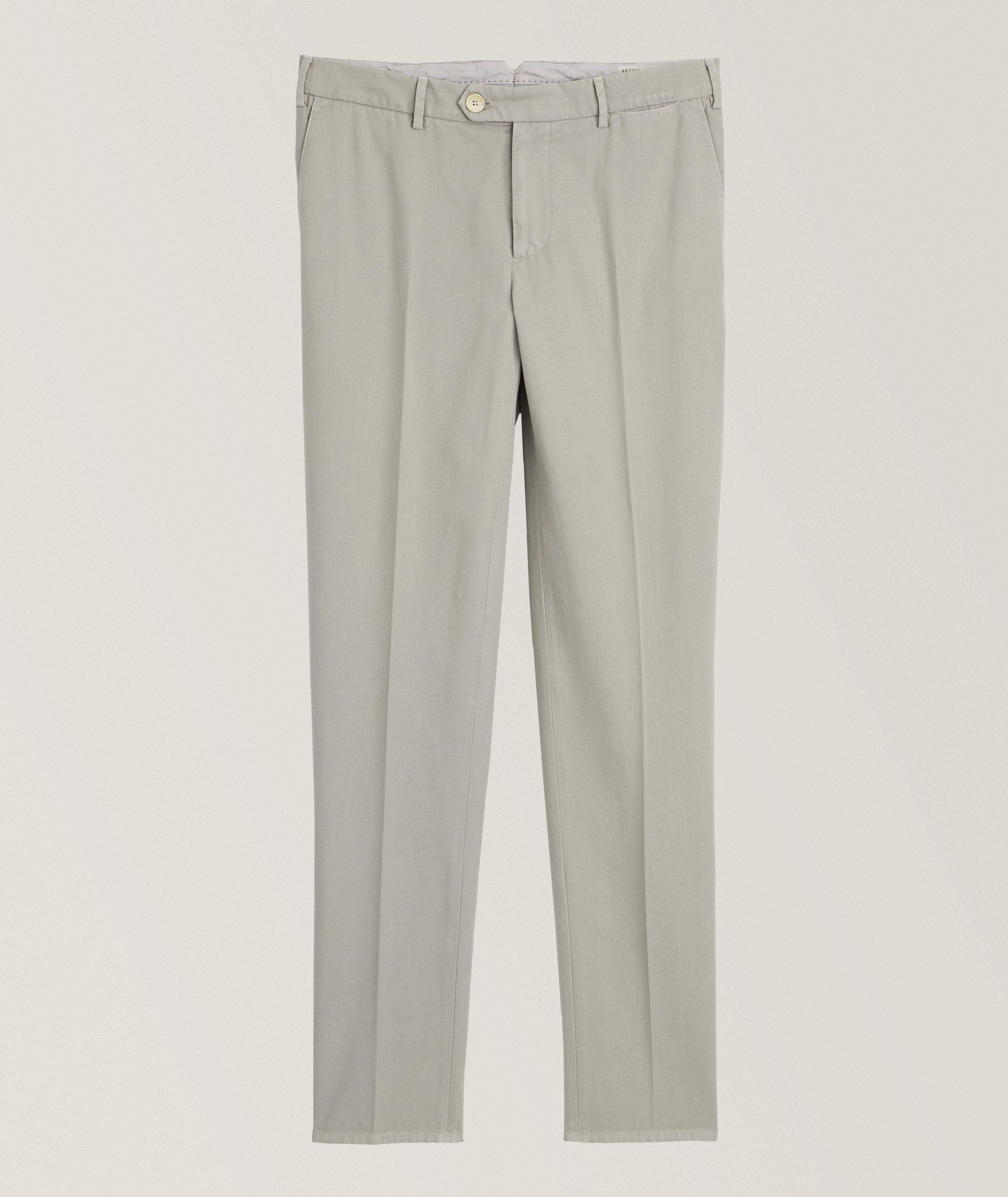 Pantalon en coton de coupe italienne image 0