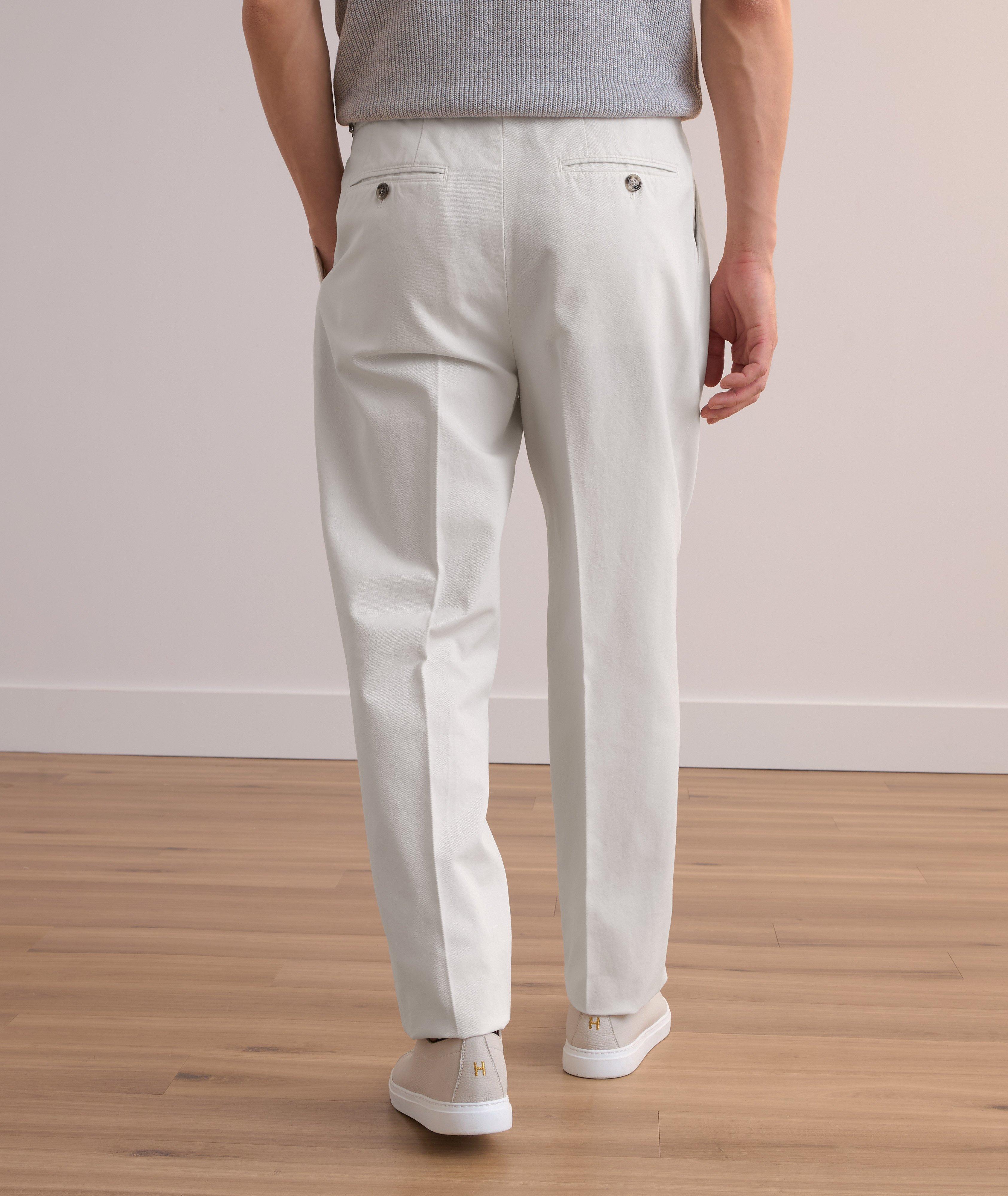 Pantalon en coton de coupe tailleur image 3