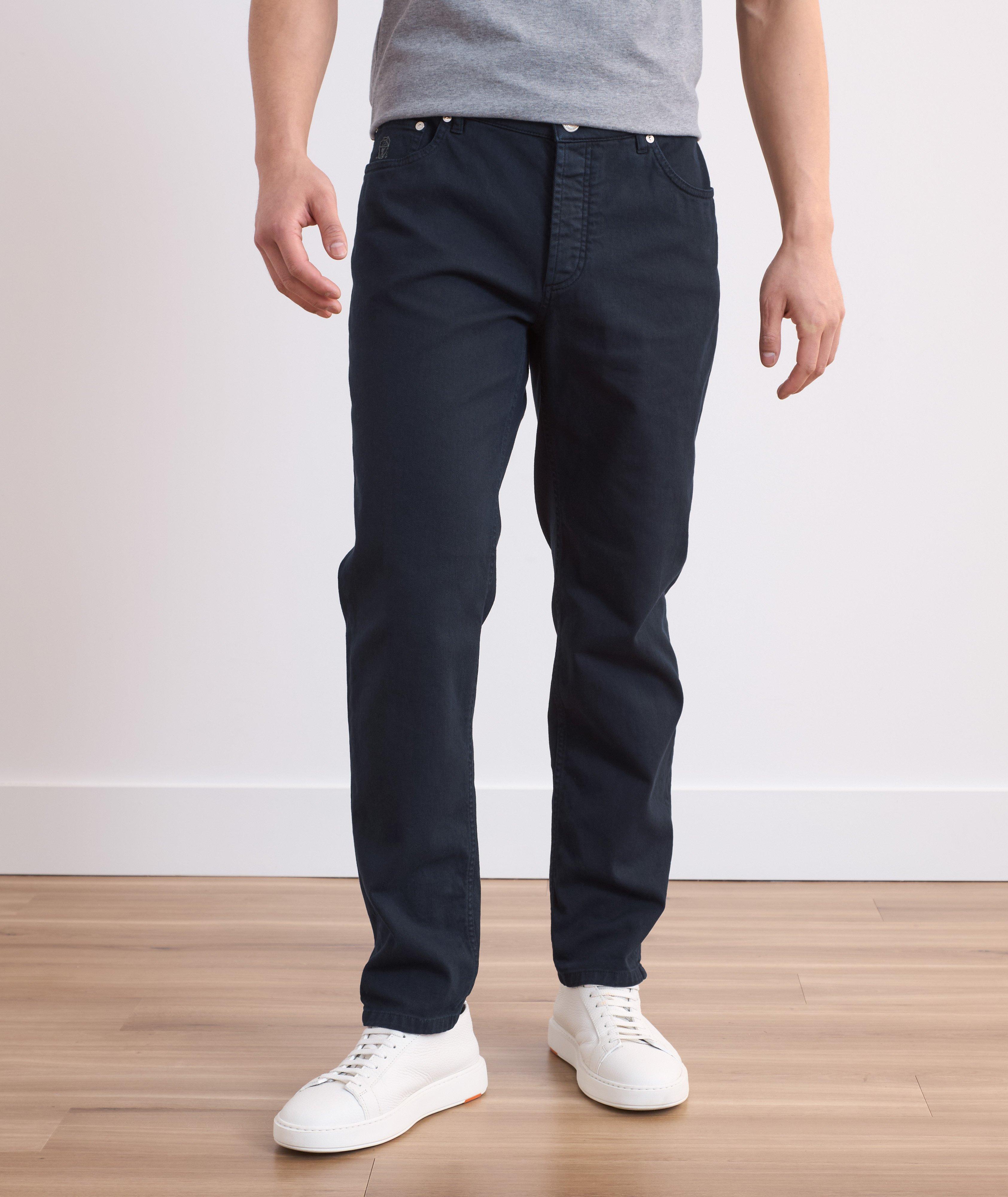 Pantalon en coton extensible de coupe traditionnelle image 1