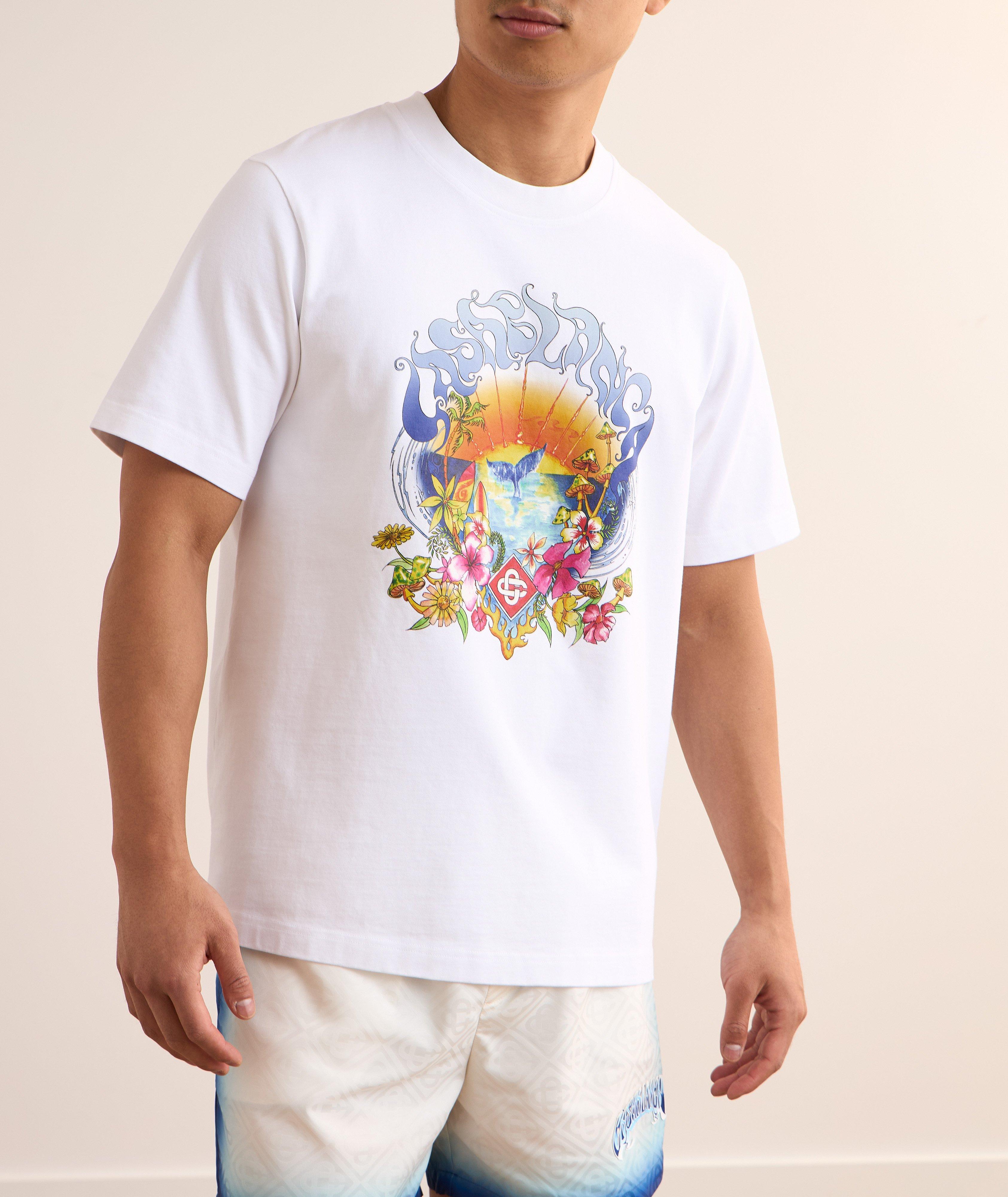 T-shirt inspiré du surf en coton image 1