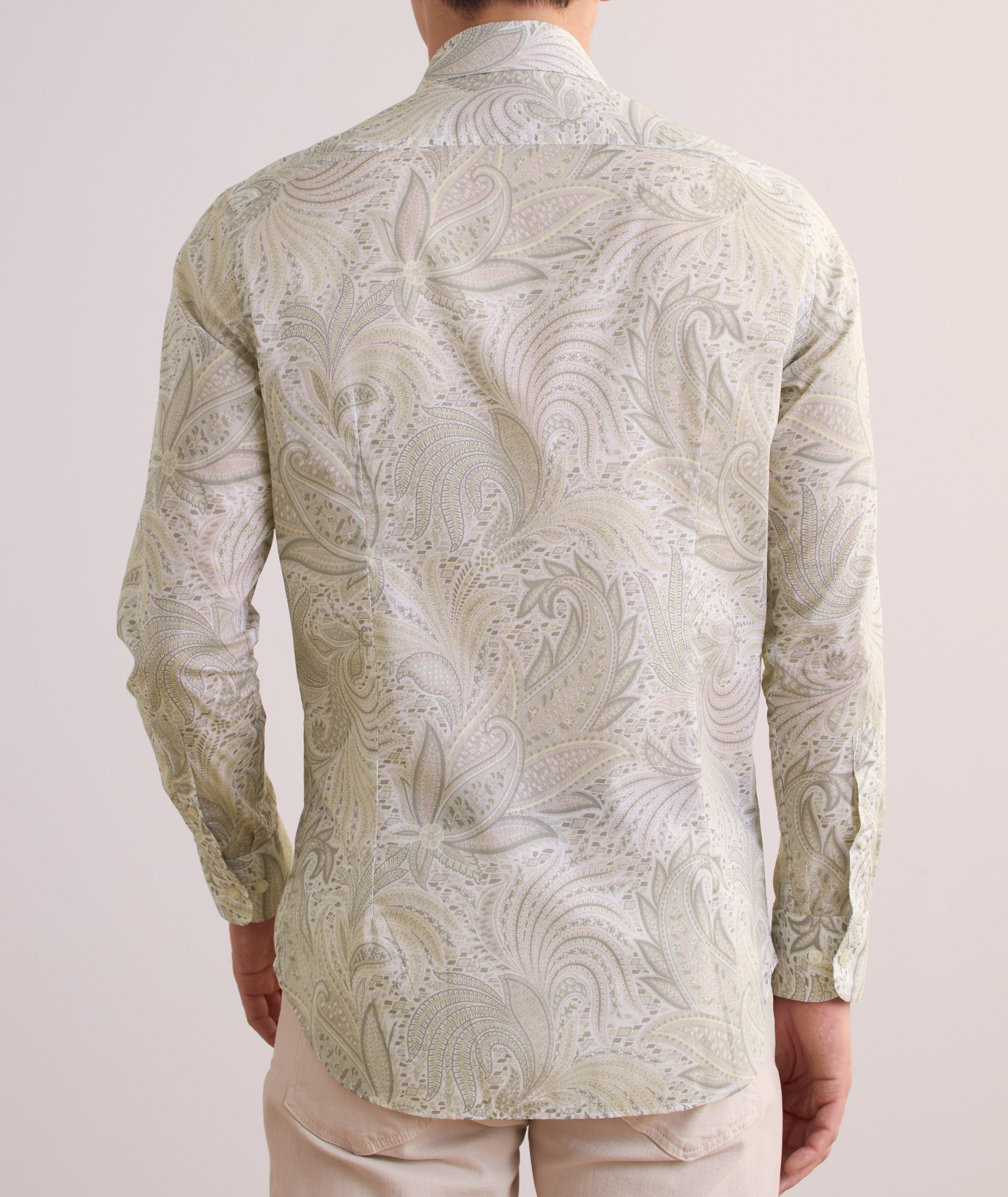 Chemise en coton à motif paisley image 1