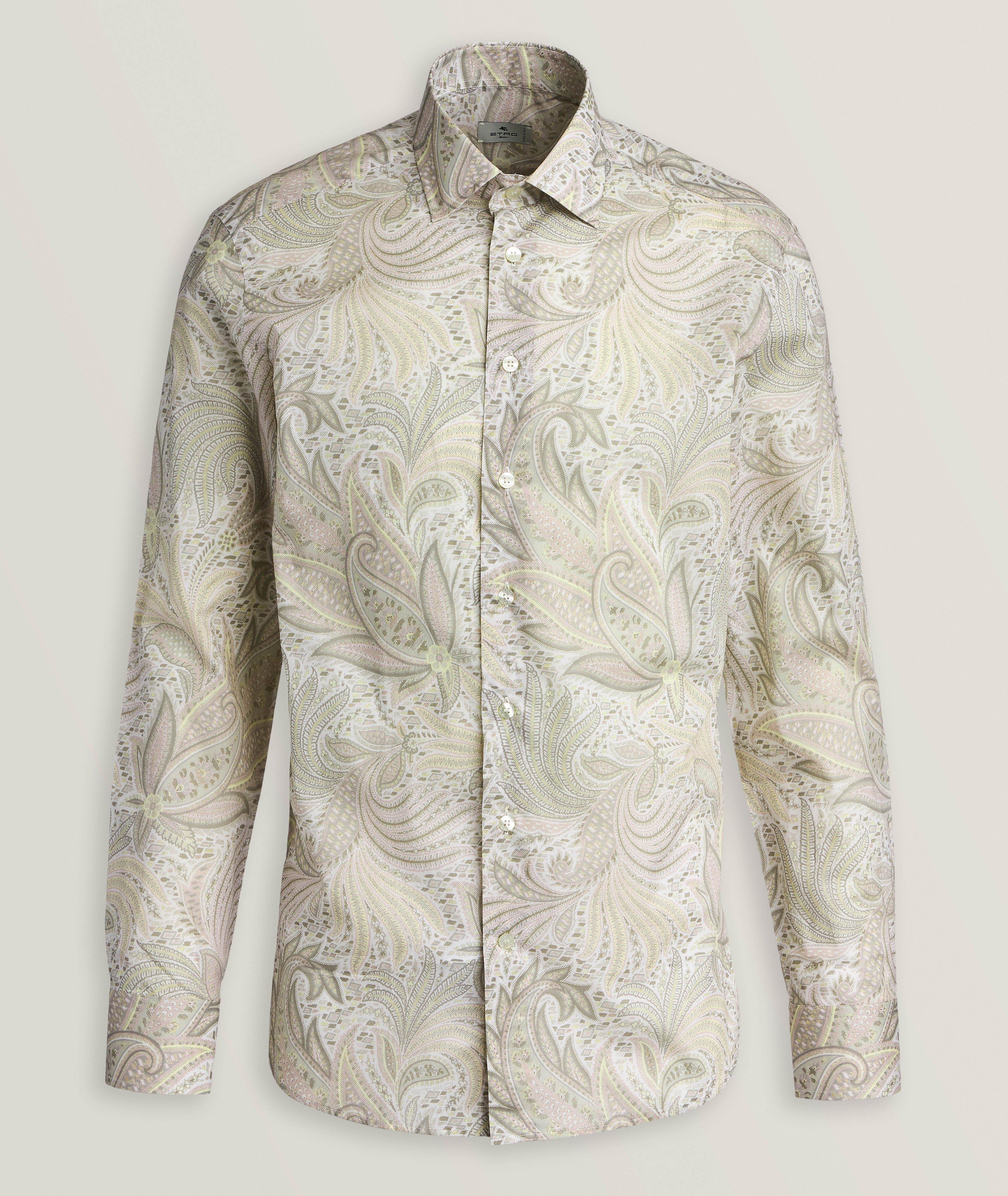 Etro Chemise en coton à motif paisley