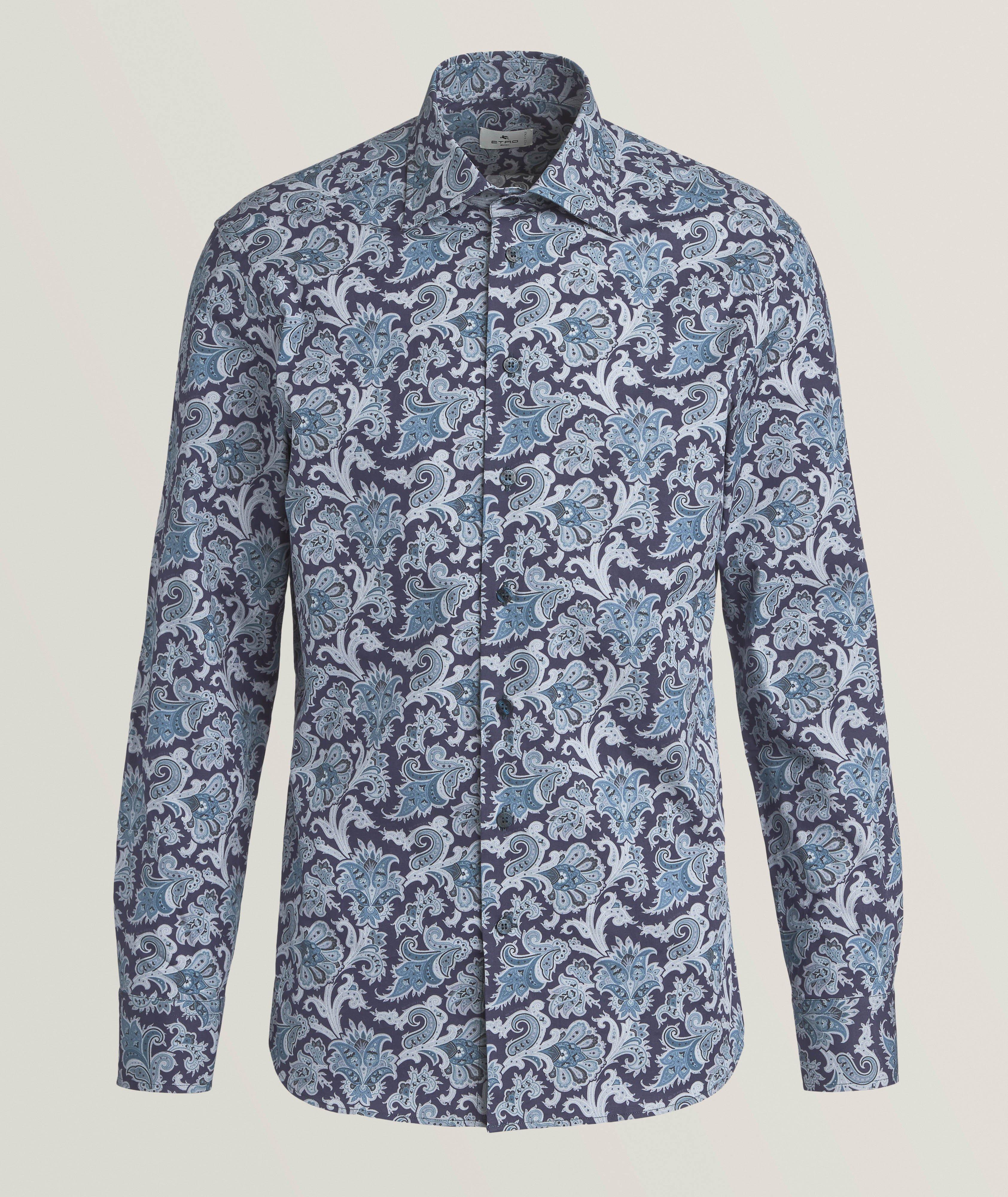 Floral Stretch-Cotton Shirt  image 0
