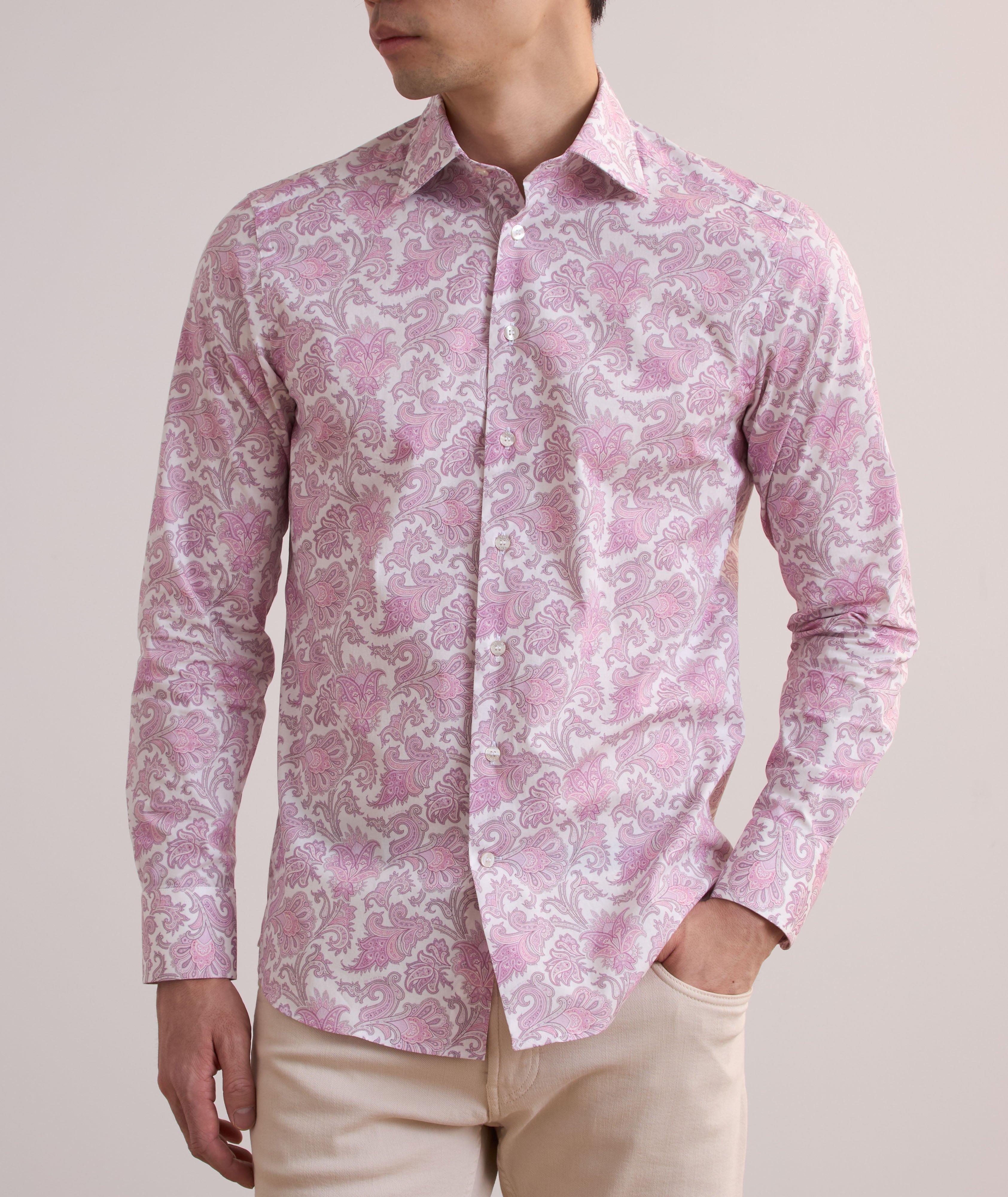 Chemise en coton extensible à motif paisley image 1