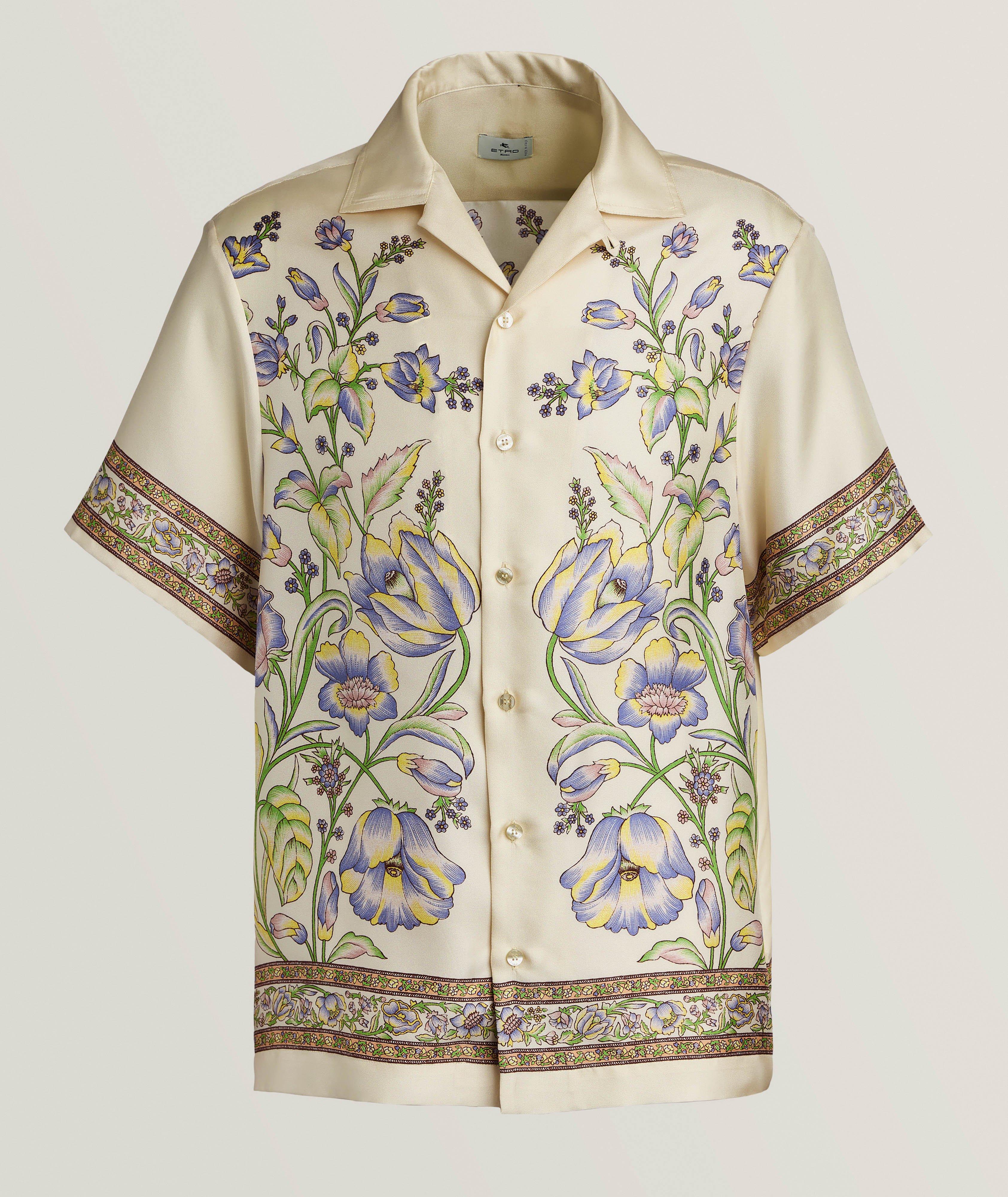Etro Floral Silk Camp Shirt 