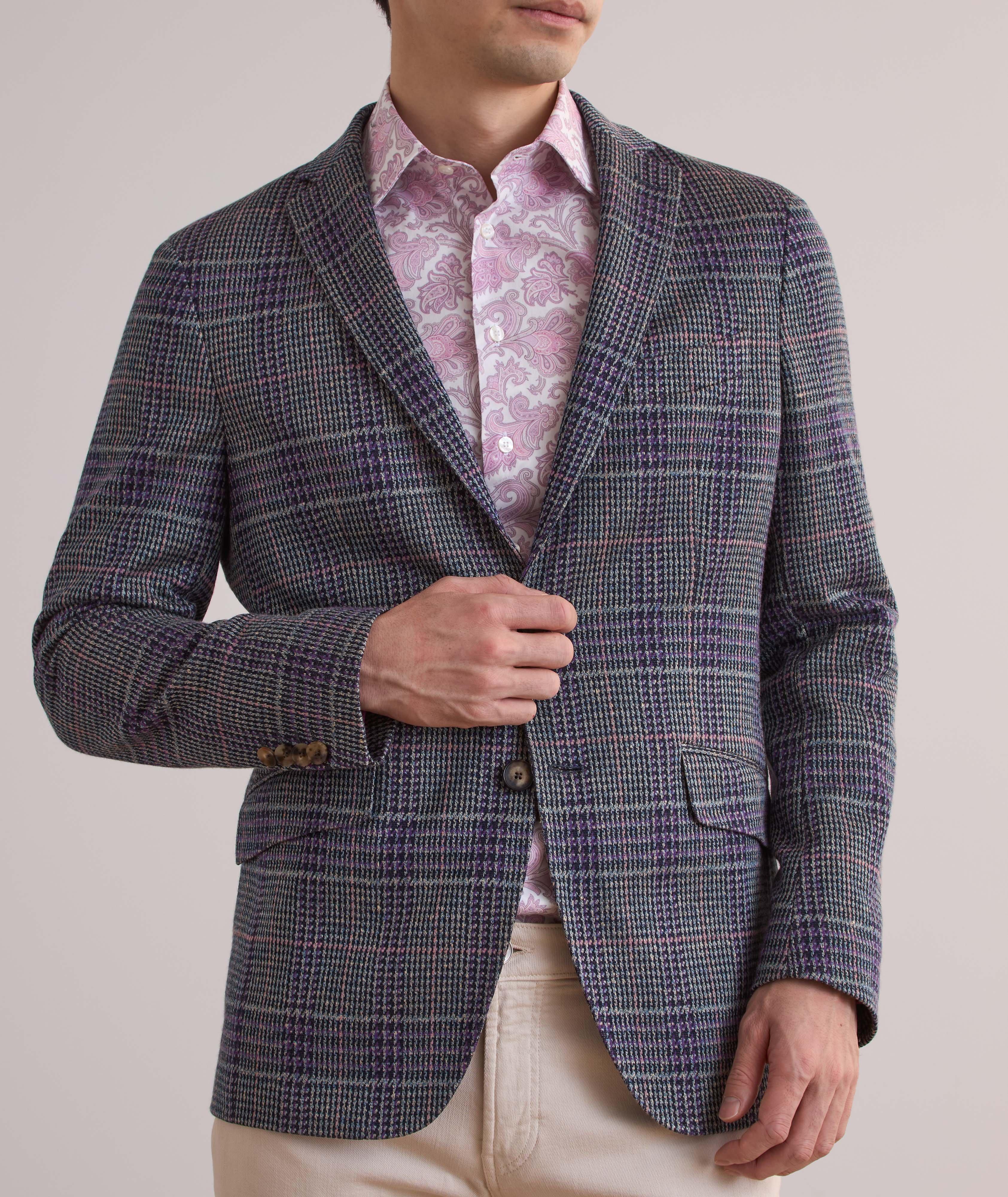 Check Cotton-Blend Sport Jacket image 1