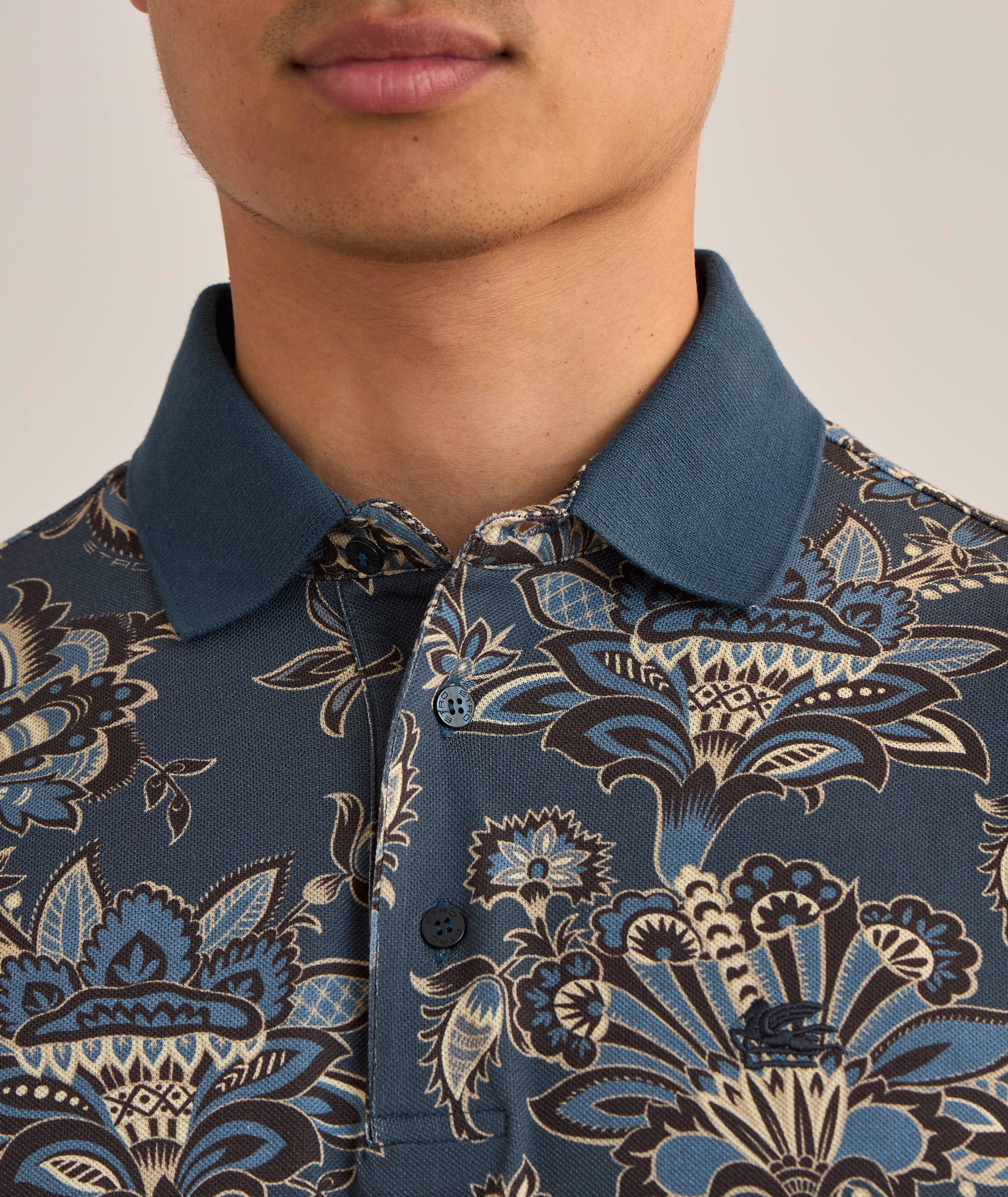 Floral-Print Cotton Polo  image 3