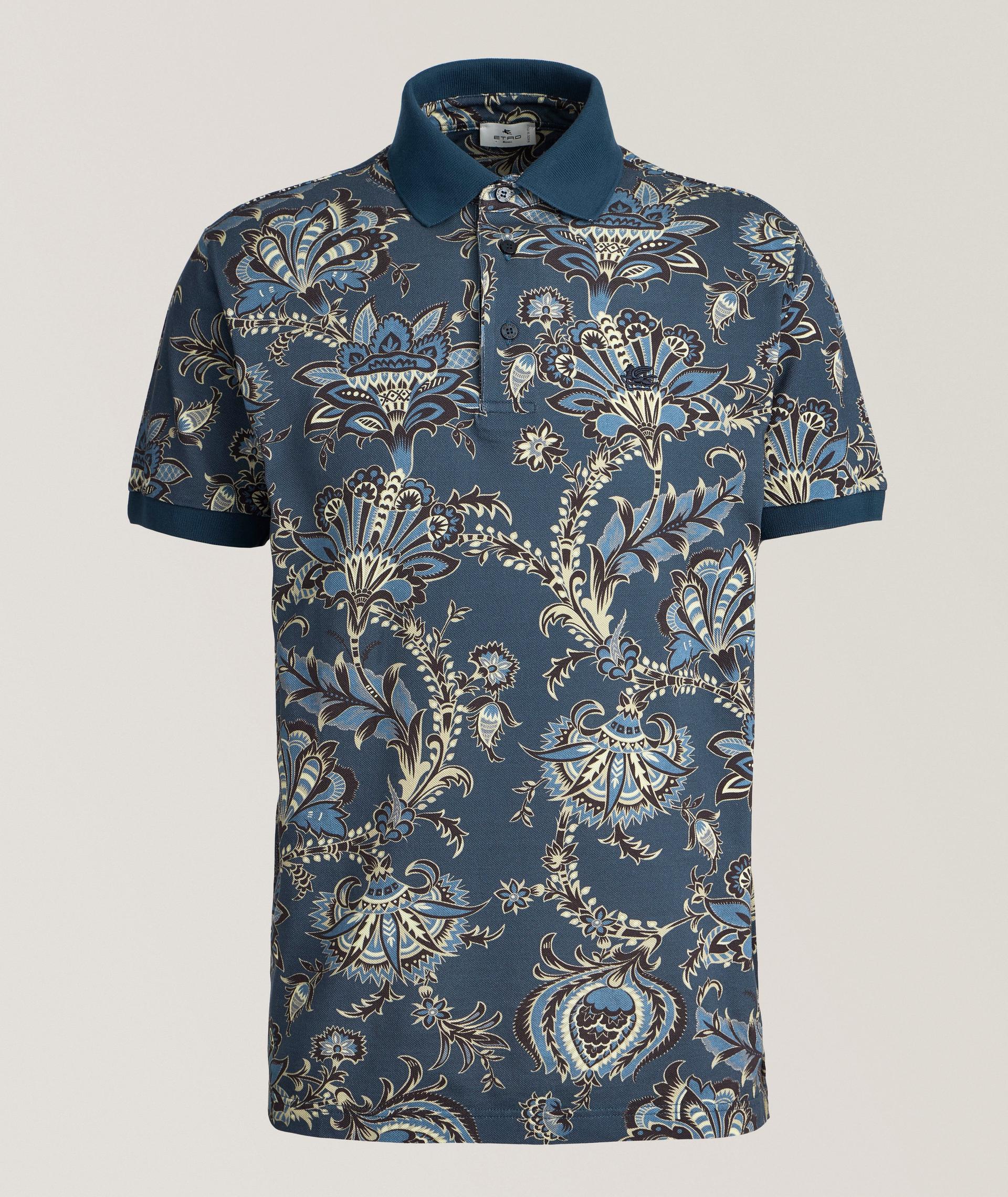 Floral-Print Cotton Polo  image 0