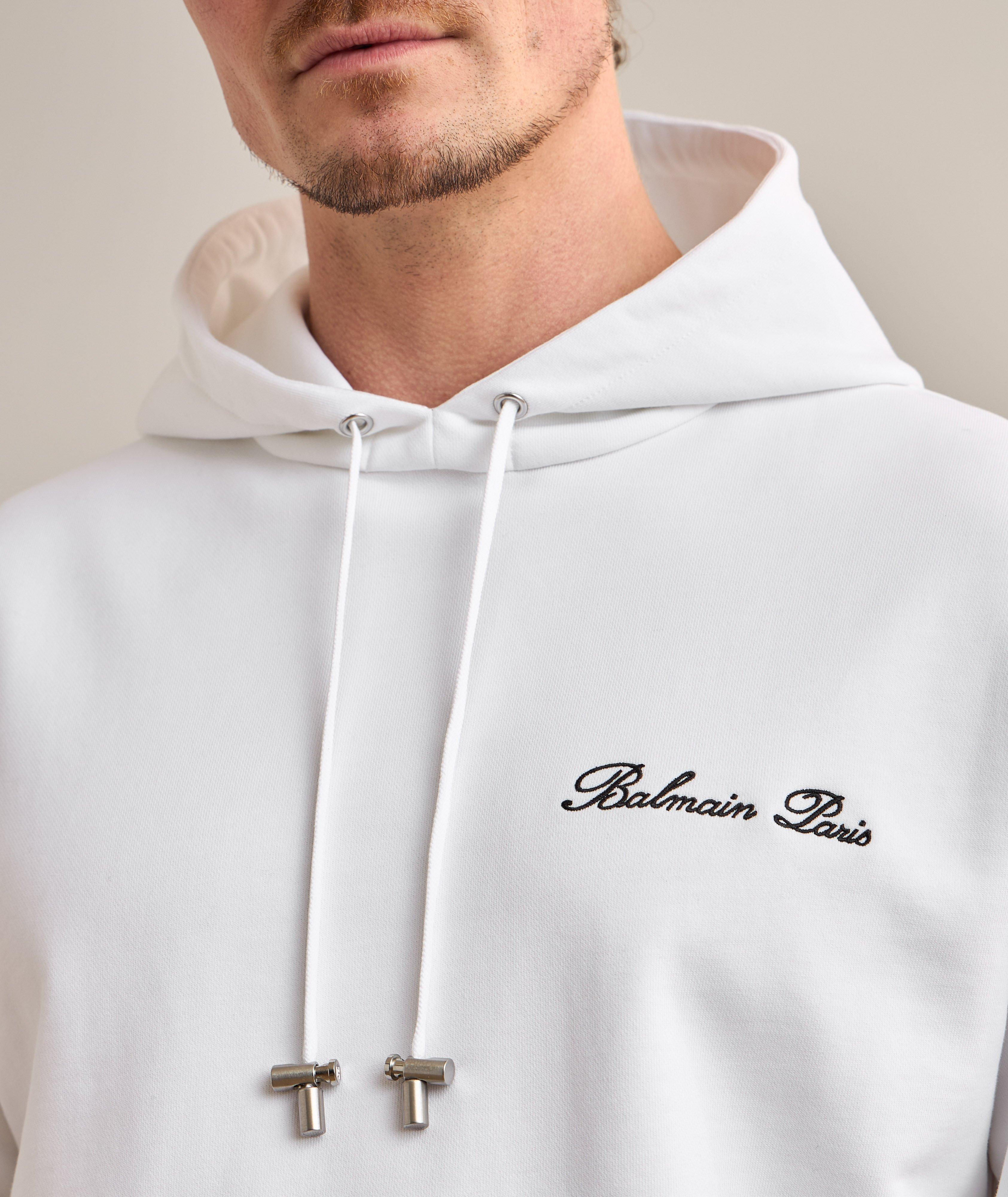 Embroidered Logo Hooded Sweater  image 3