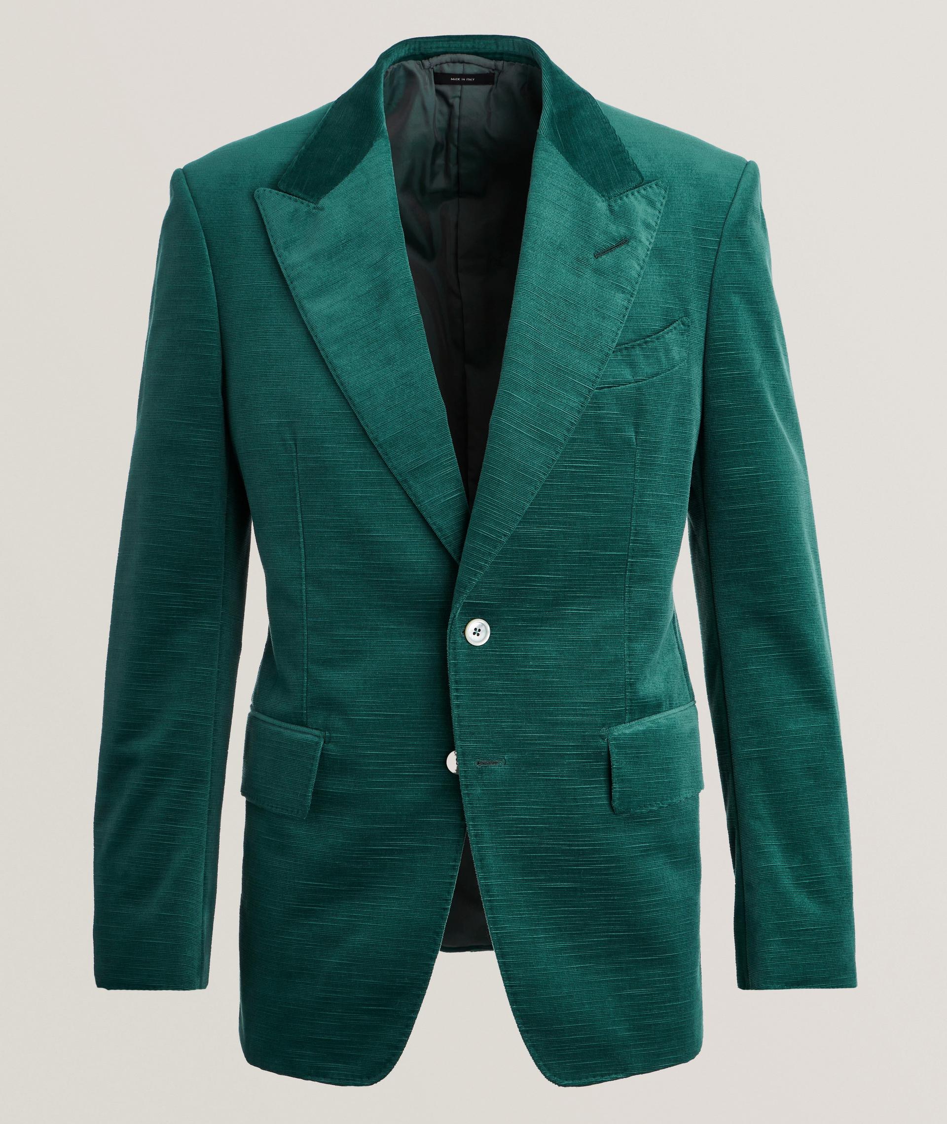 Shelton Ridged Velvet Tuxedo Jacket  image 0