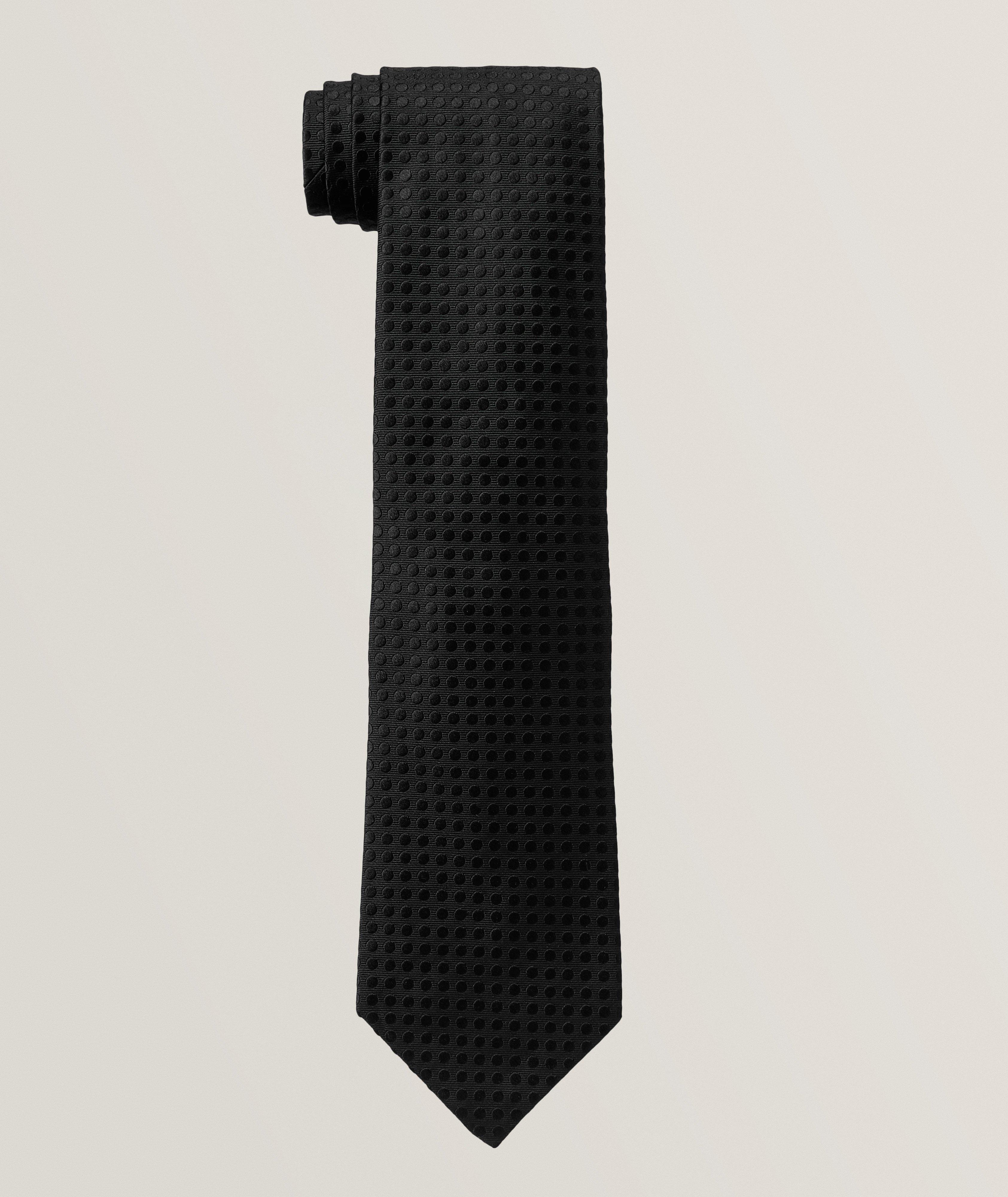 Tonal Polka Dot Silk Tie  image 0