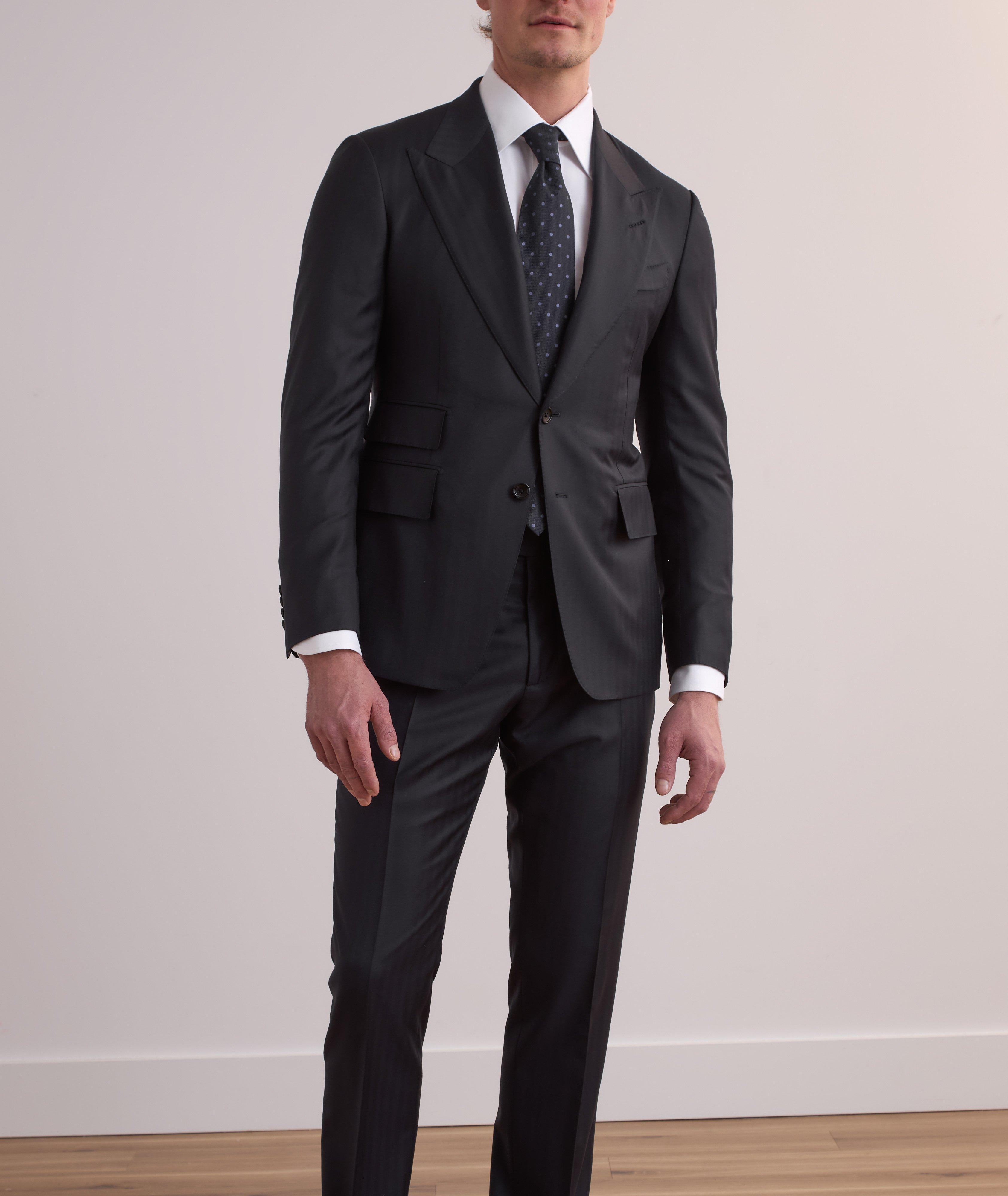 Shelton Micron Herringbone Suit  image 1