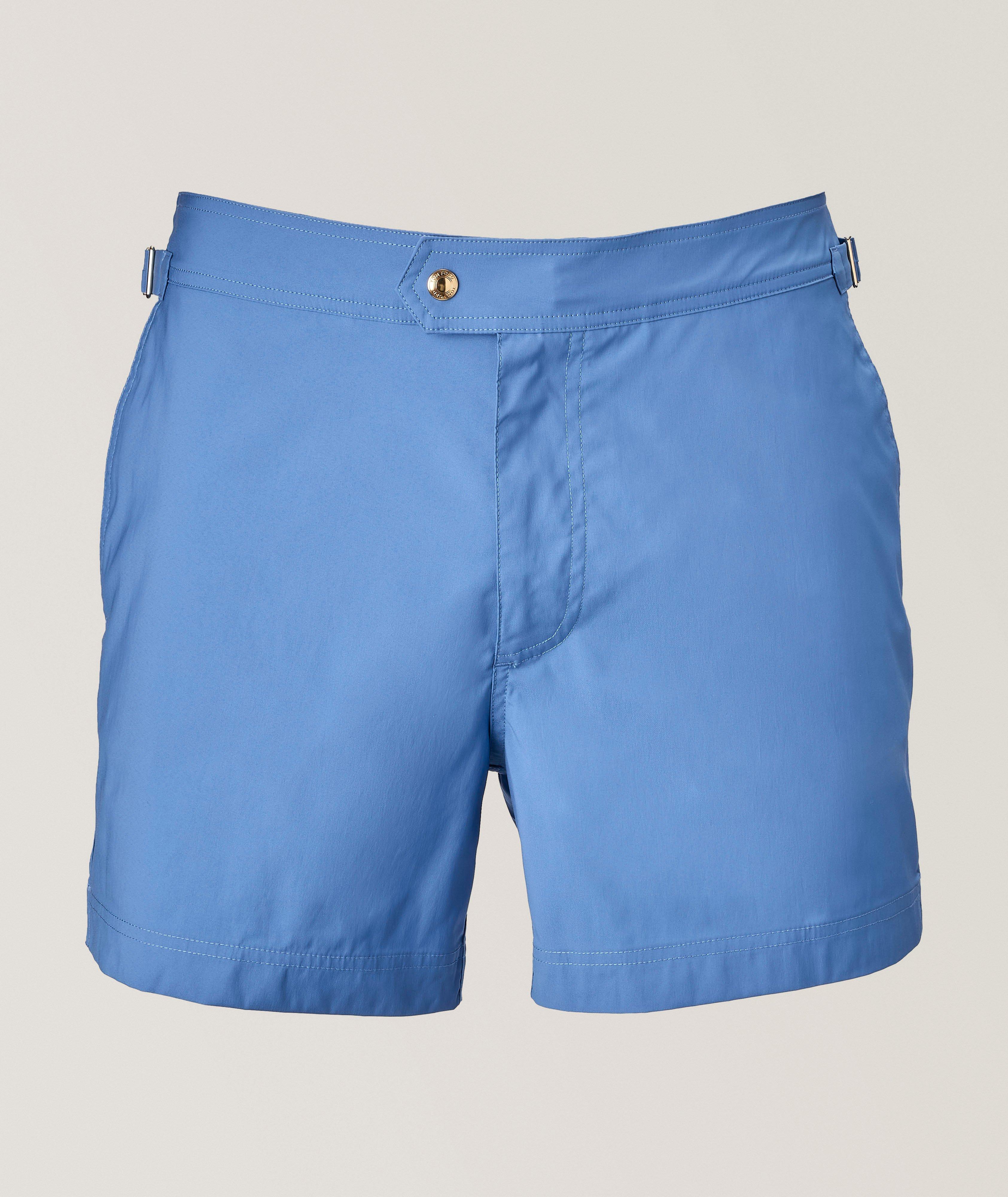 ROYAL BLUE COMPACT POPLIN SWIM SHORT image 0