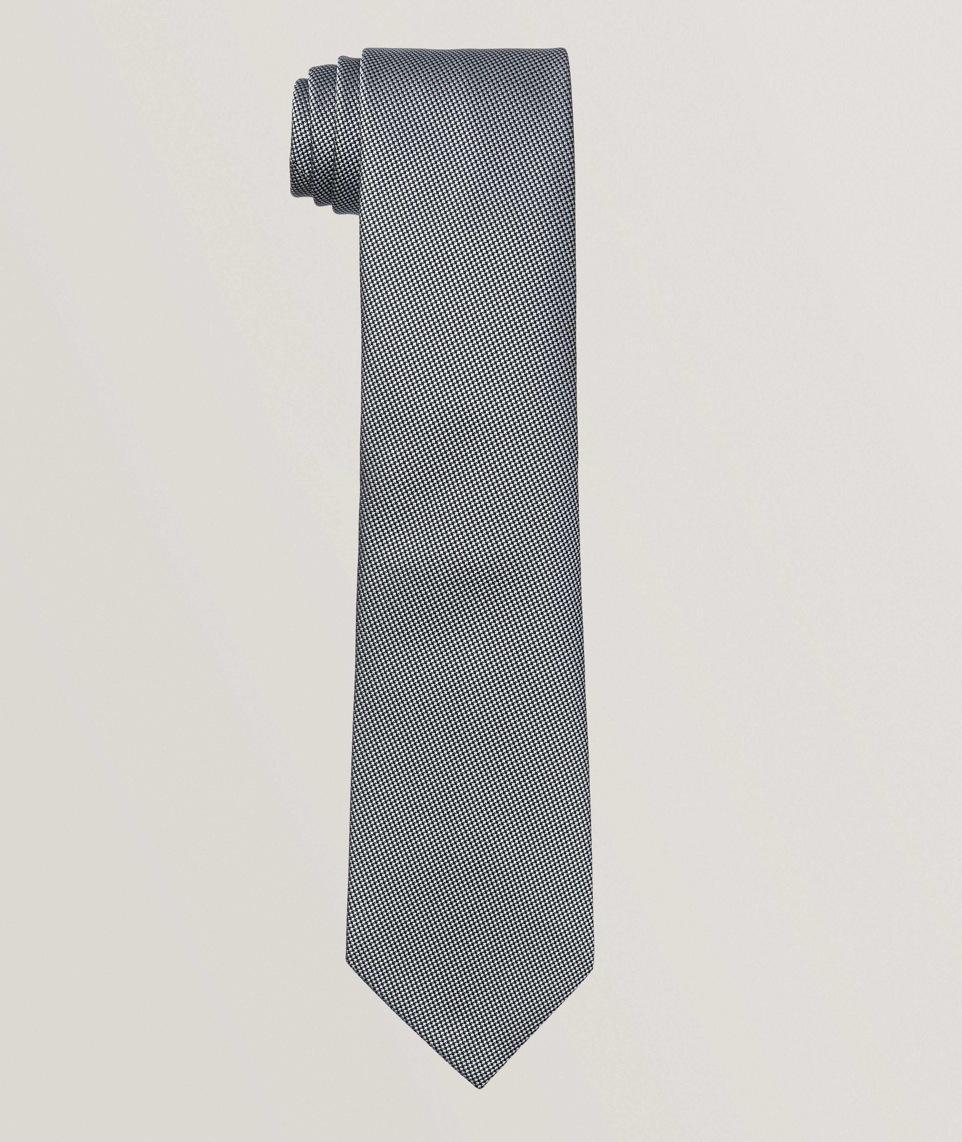 Micro Woven Silk Jacquard Tie  image 0