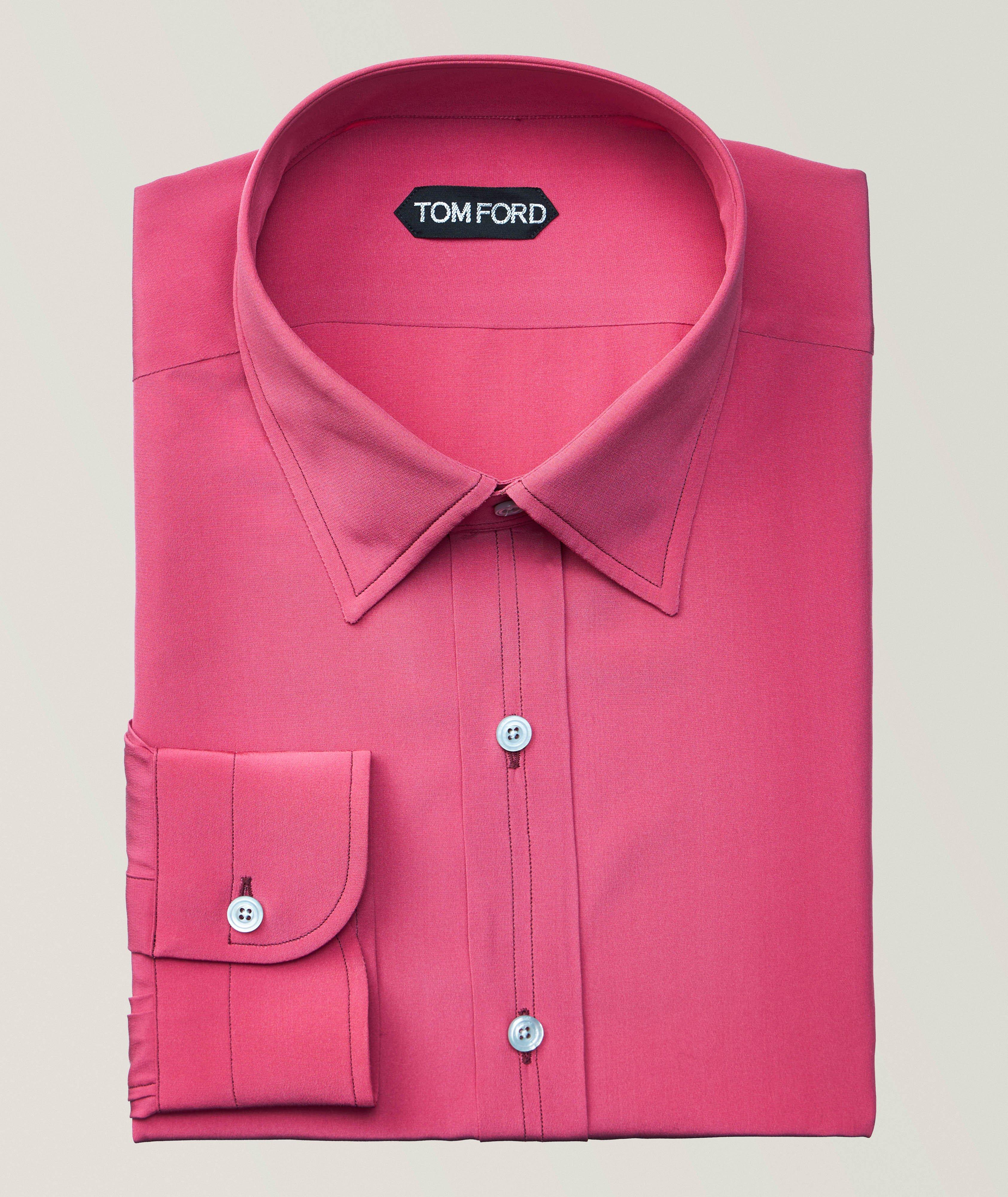 Silk Crepe de Chine Dress Shirt image 0
