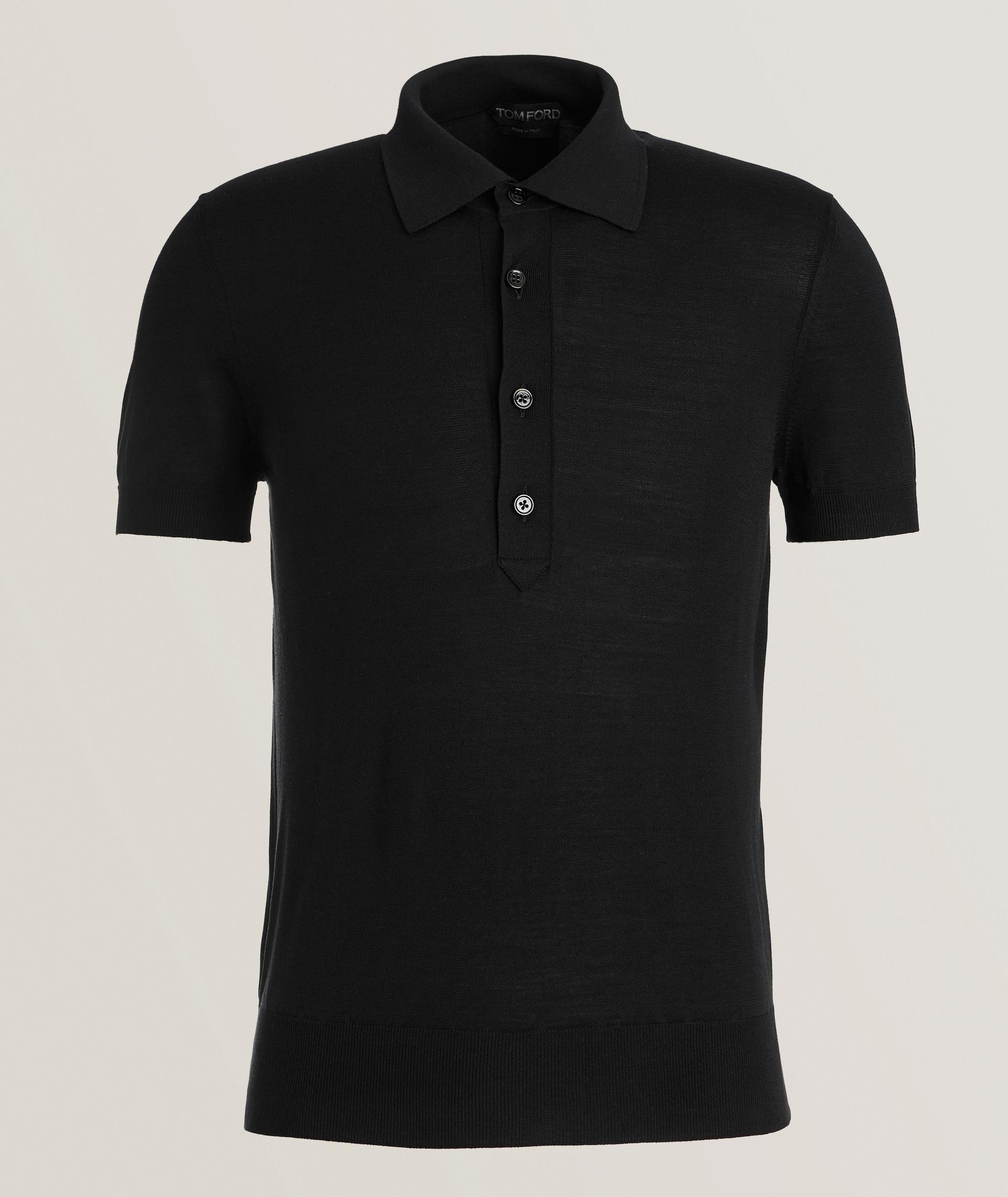 Silk-Viscose Knit Polo  image 0