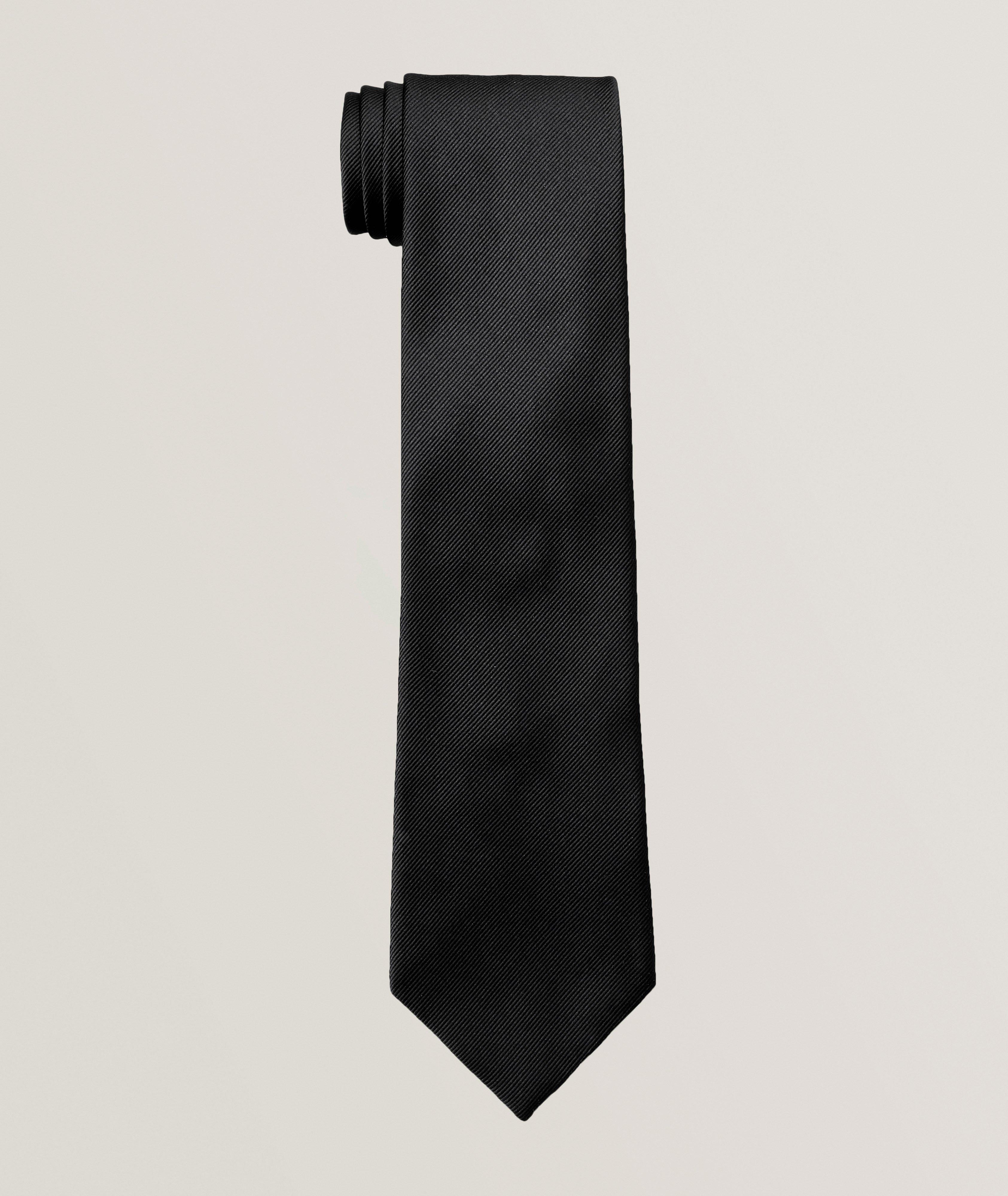 Solid Mogador Silk Tie  image 0