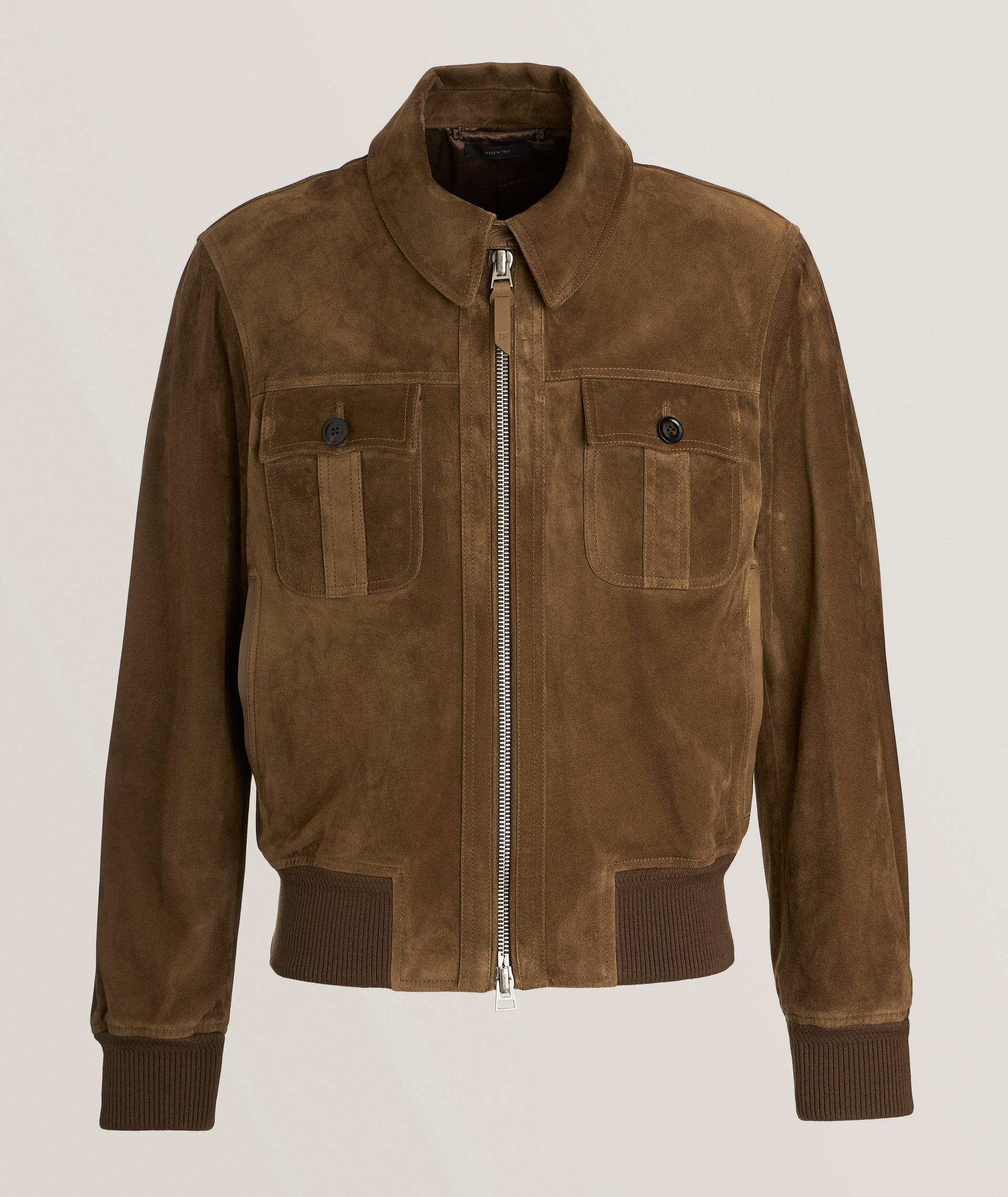 Blouson en cachemire et en suède image 0