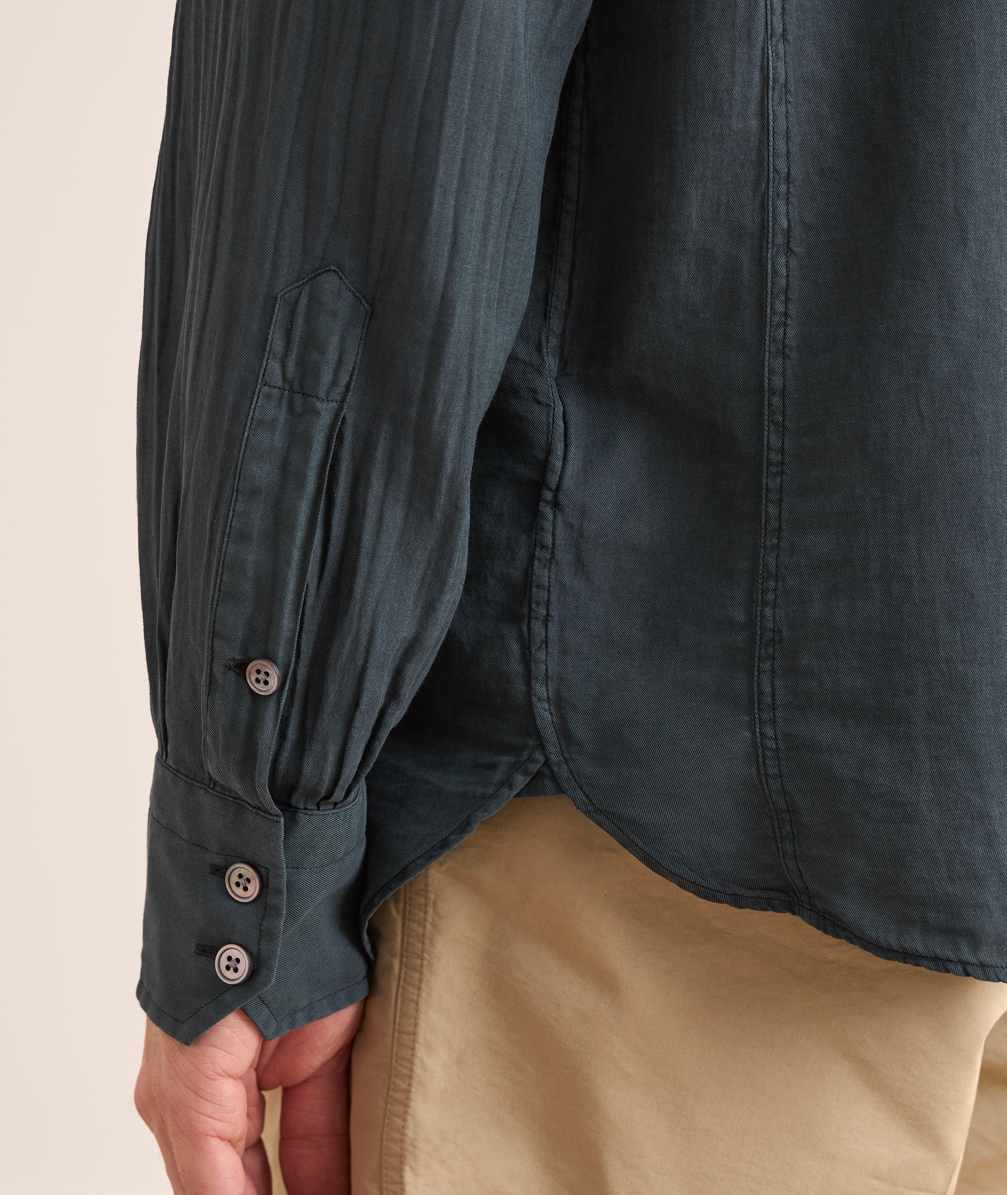 Cotton-Silk Washed Twill Shirt  image 4