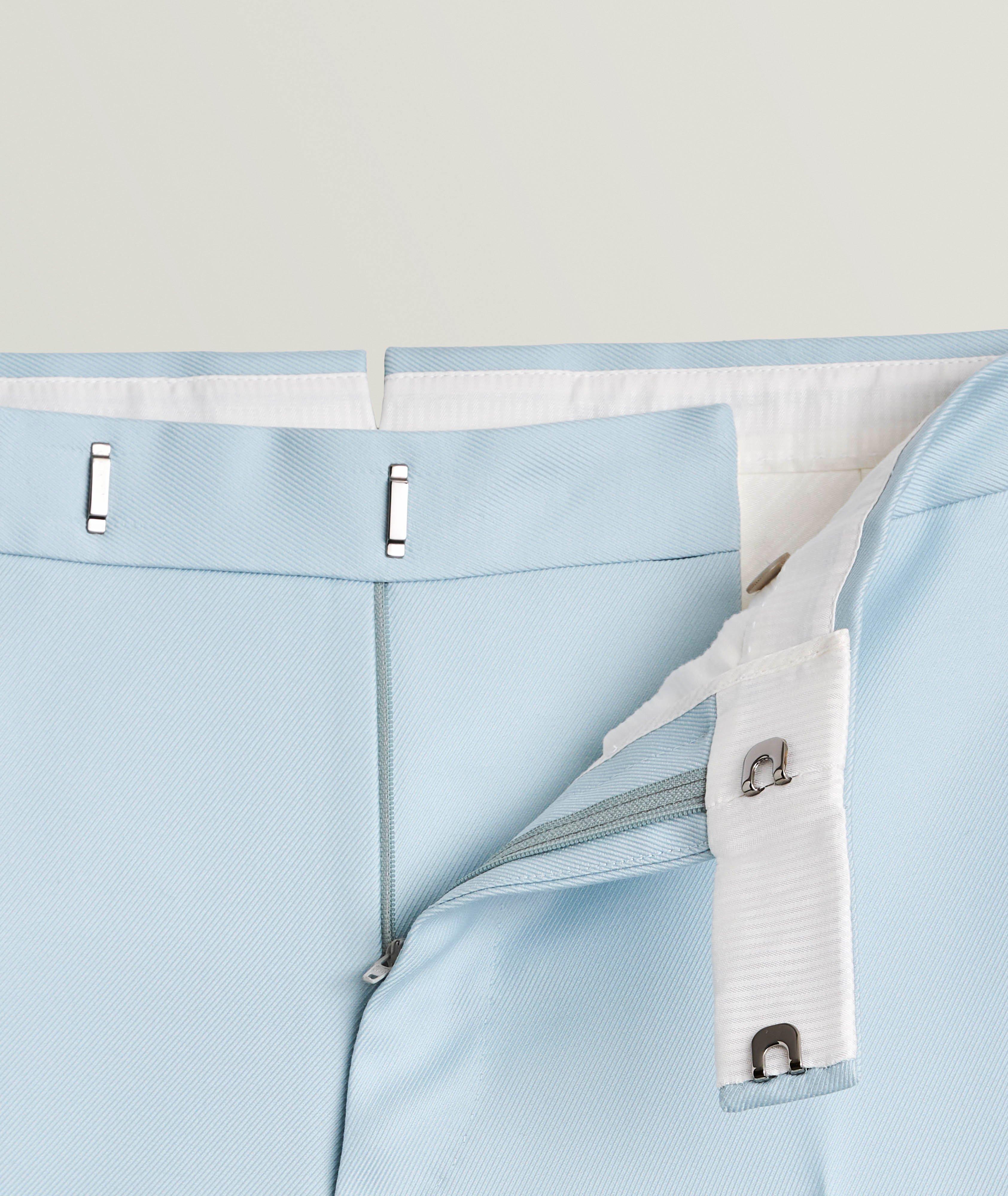 Pantalon habillé Shelton en twill de laine et de soie image 1