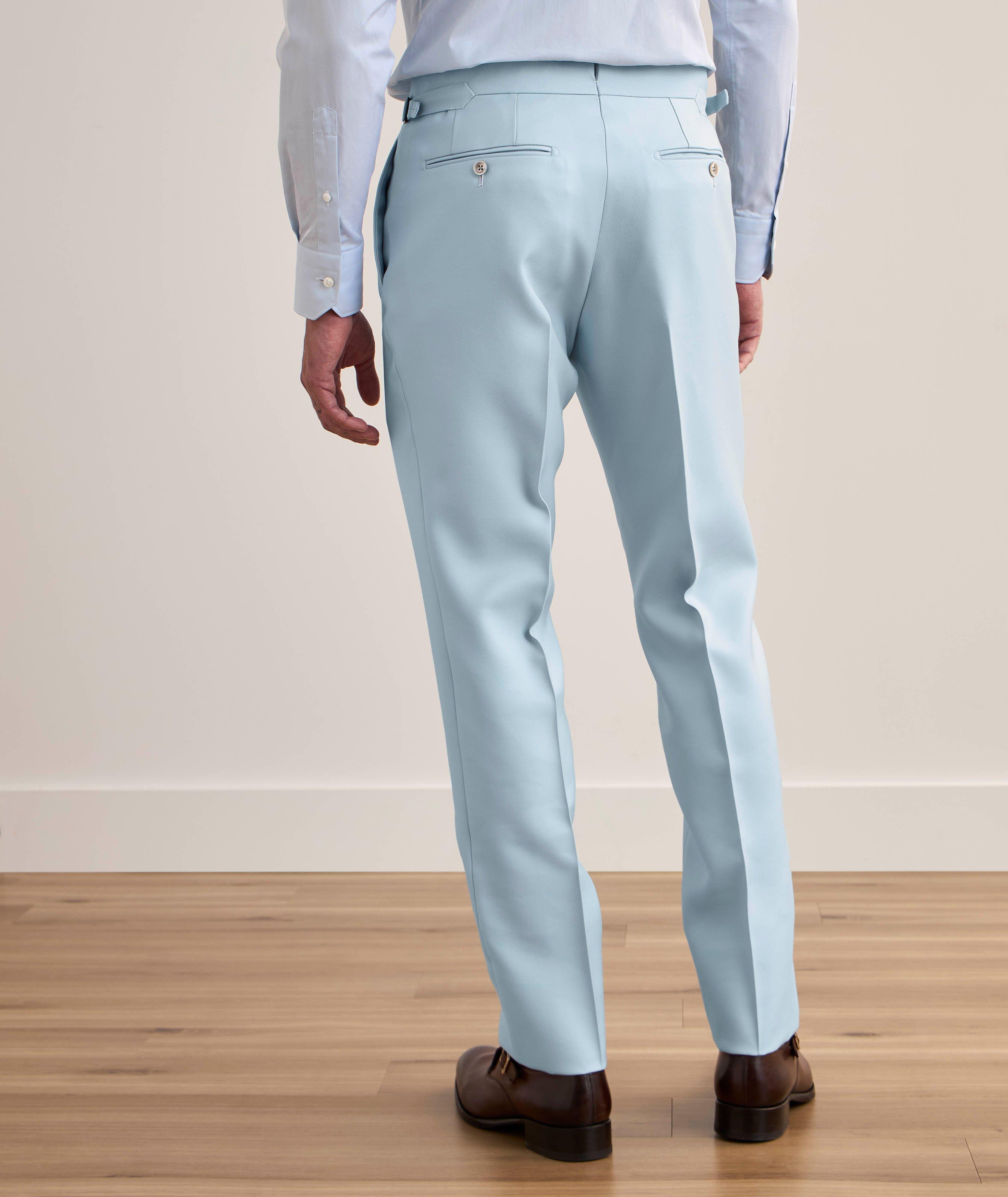 Pantalon habillé Shelton en twill de laine et de soie image 2