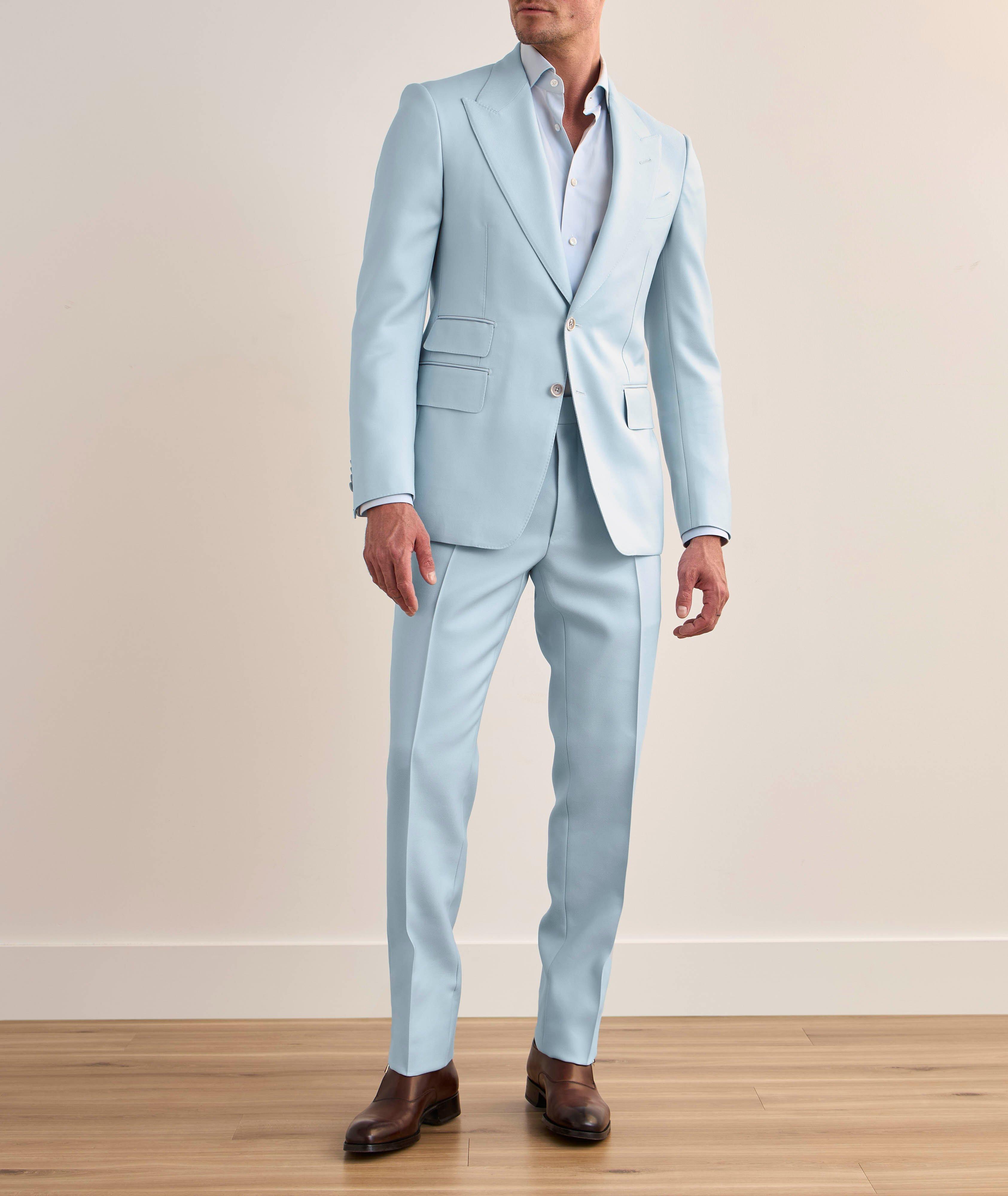 Pantalon habillé Shelton en twill de laine et de soie image 4
