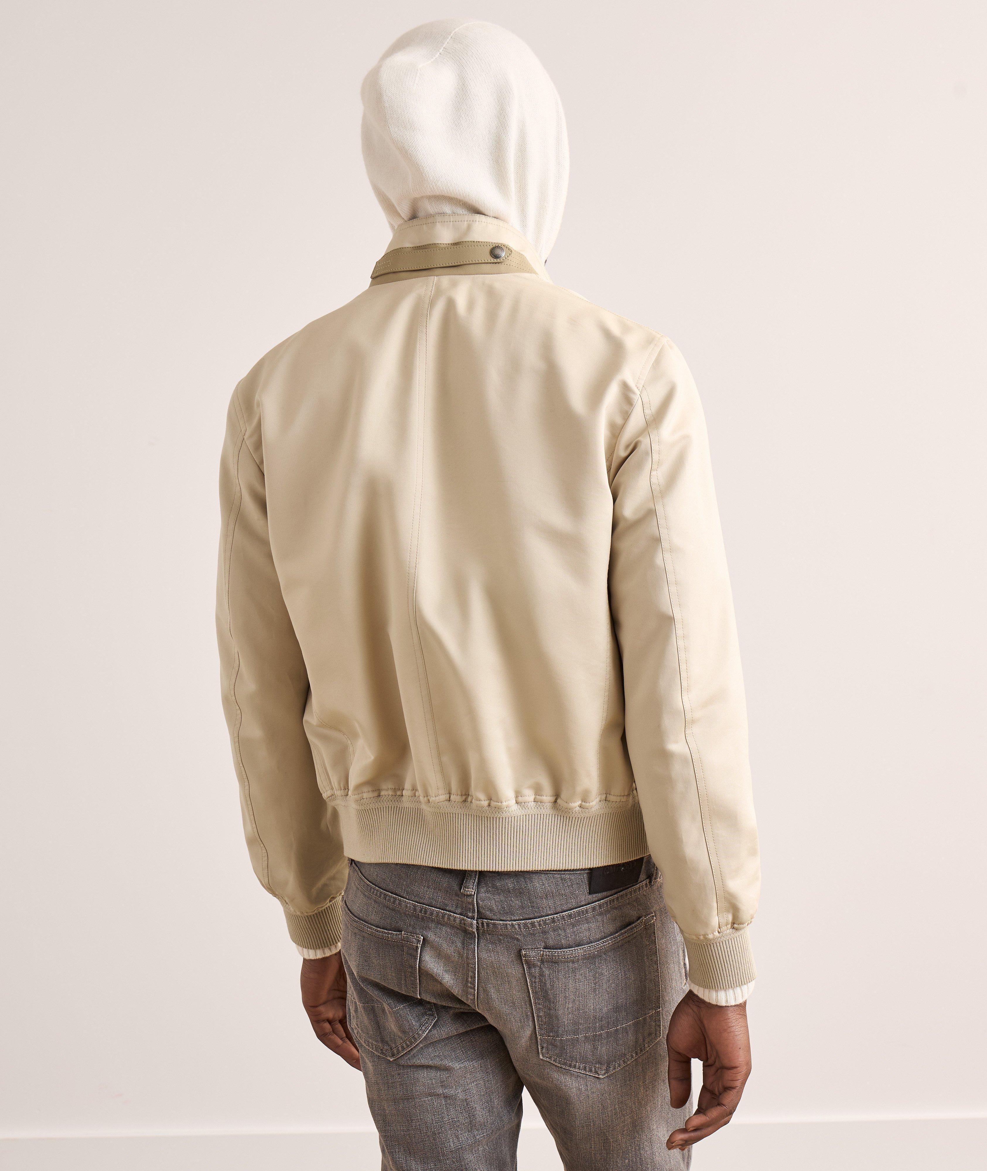 Blouson Harrington en coton et en soie image 2