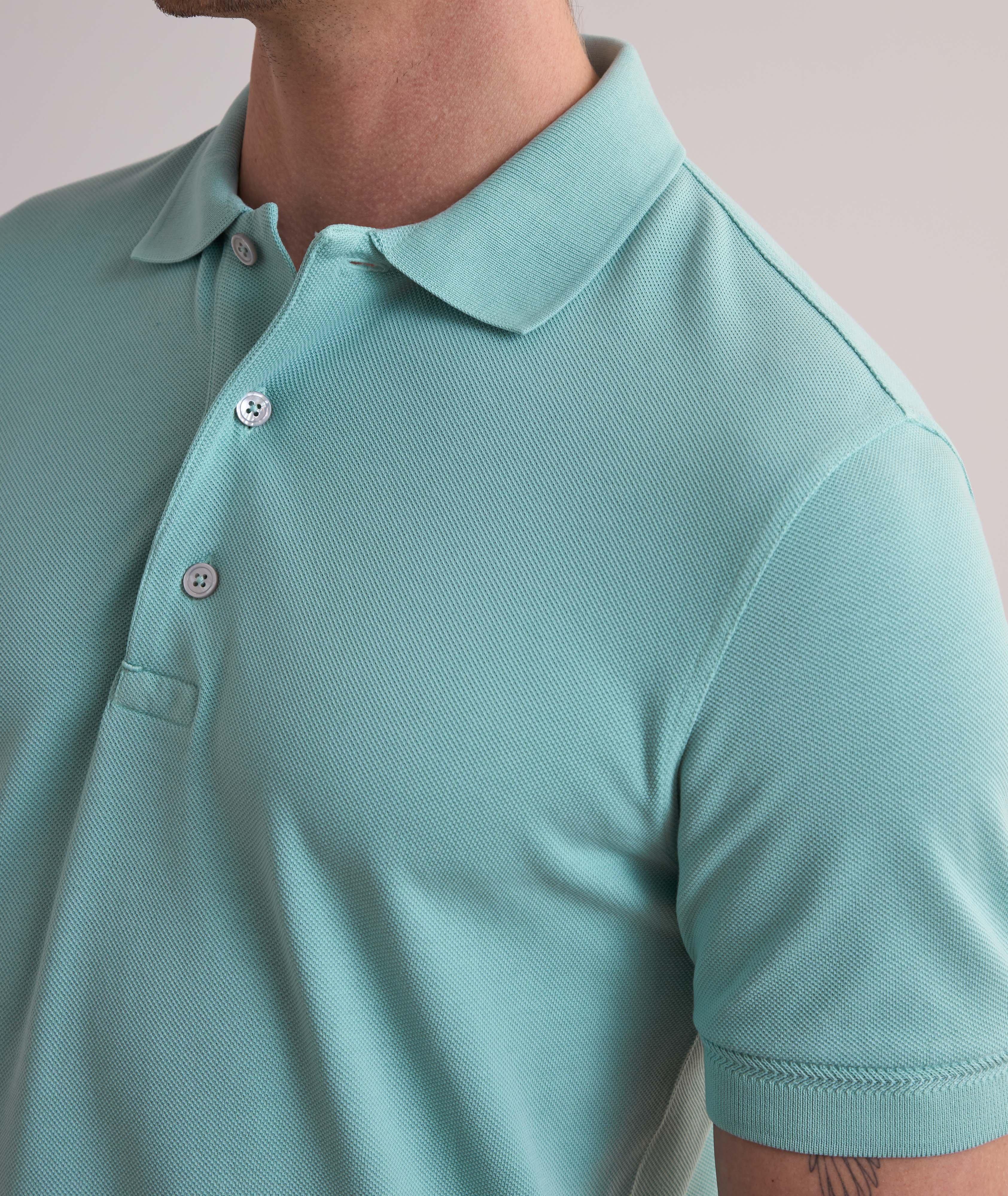 Lyocell-Cotton Piquet Polo  image 3