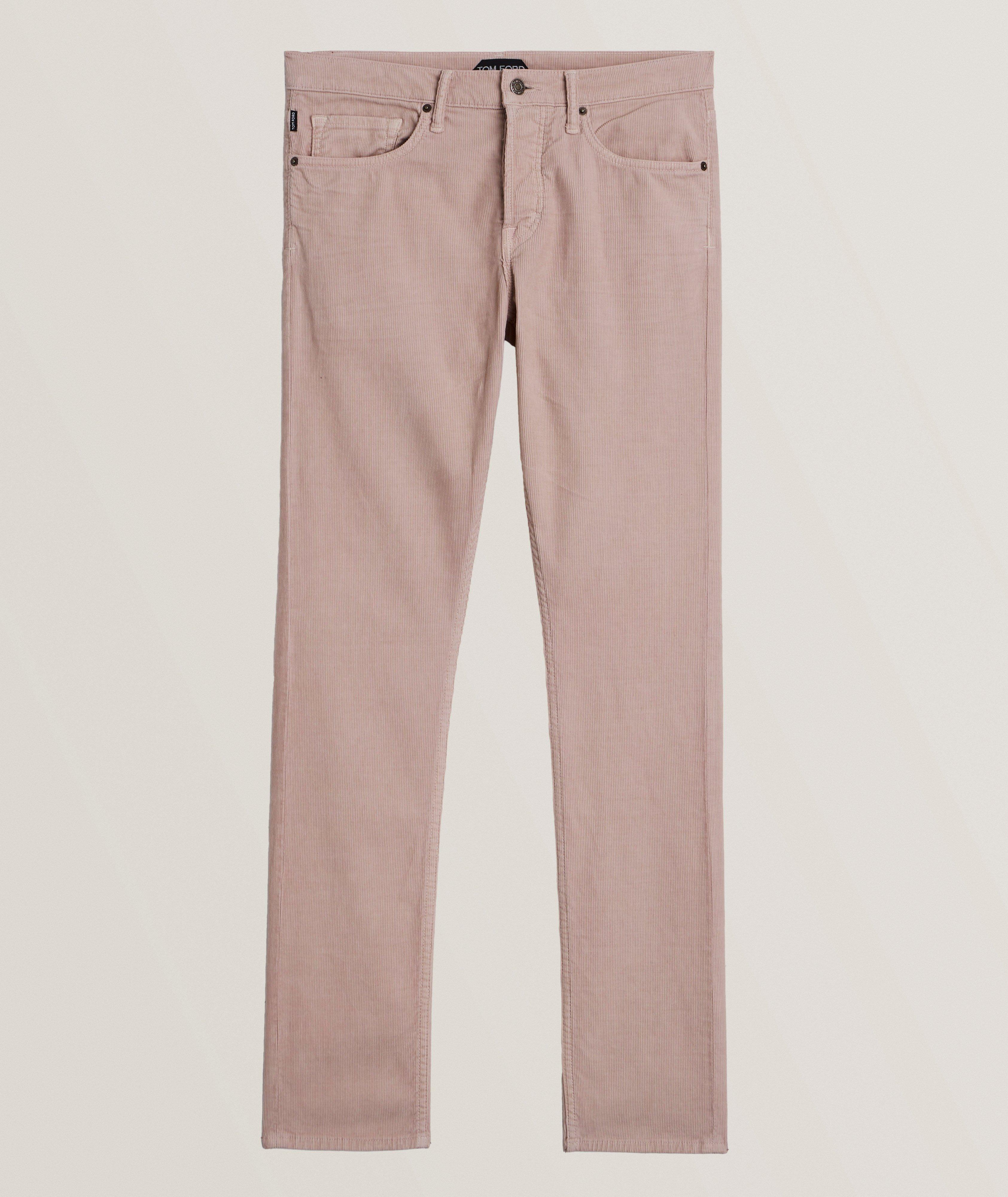 Slim-Fit Micro-Corduroy Pants image 0