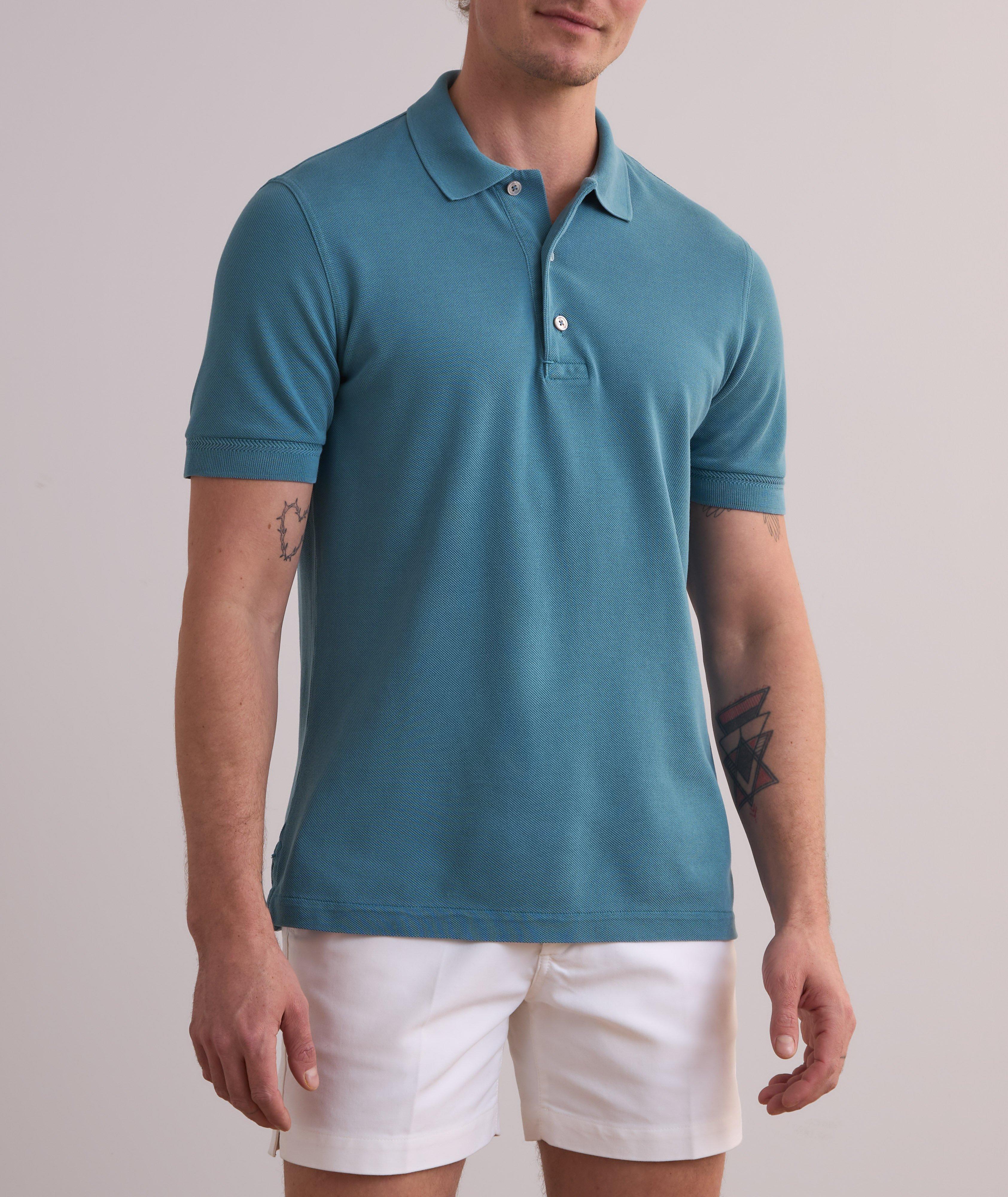 Lyocell-Cotton Piquet Polo  image 1