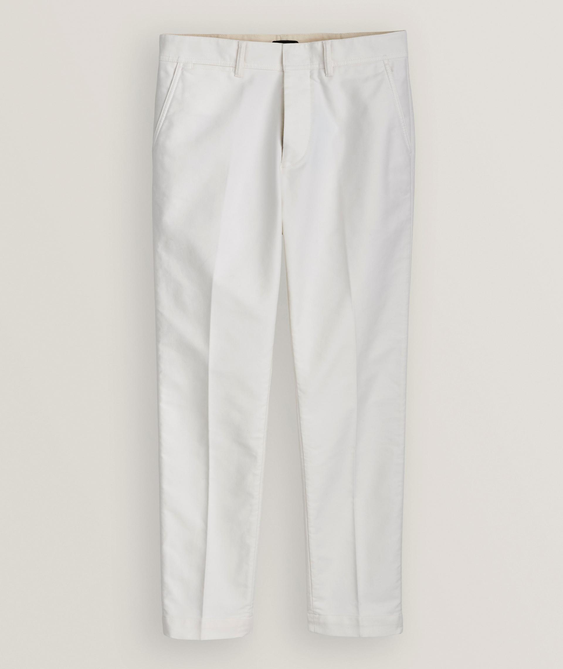 Chino en coton brossé image 0