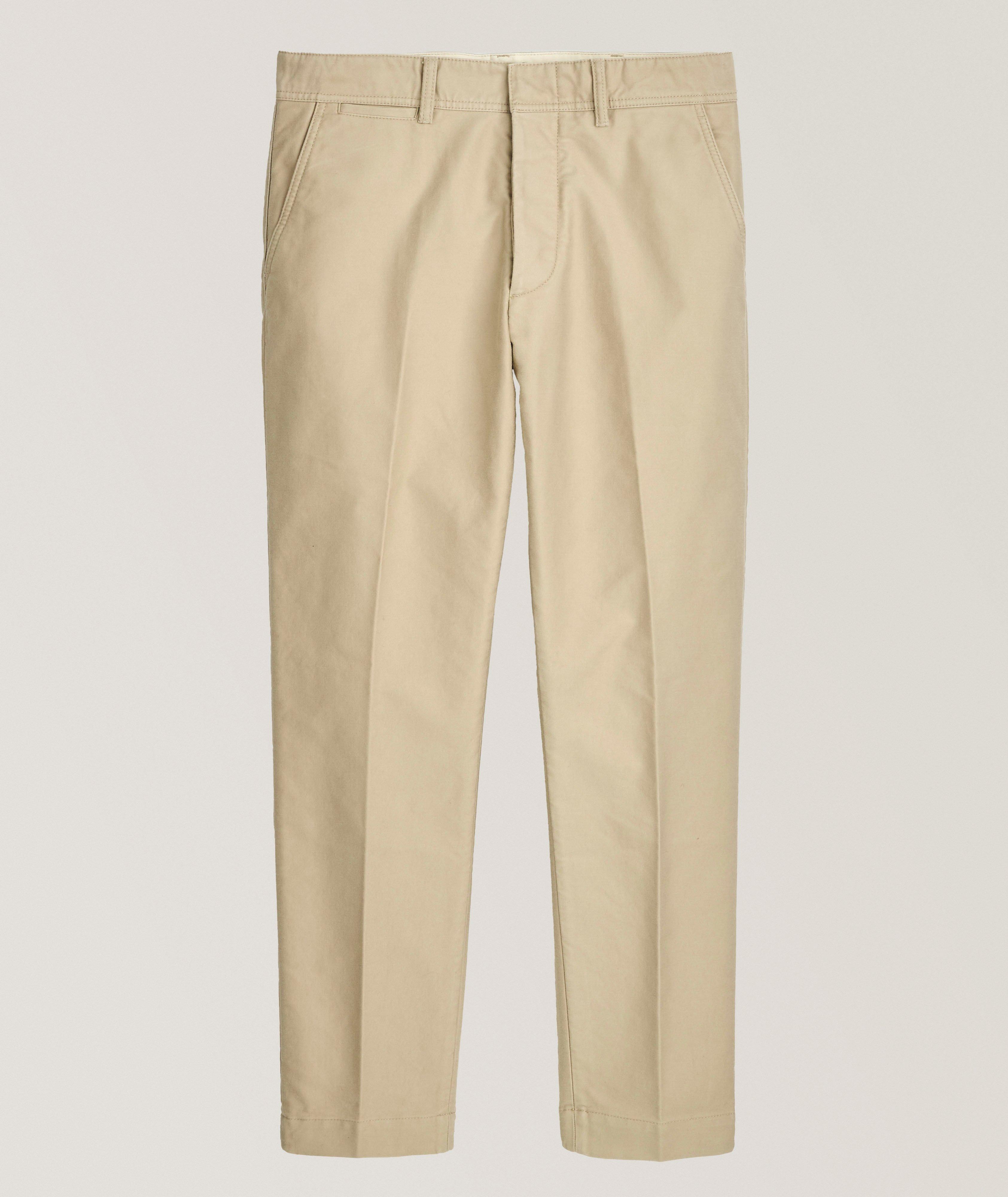 TOM FORD Brushed Cotton Satin Chinos | Pants | Harry Rosen
