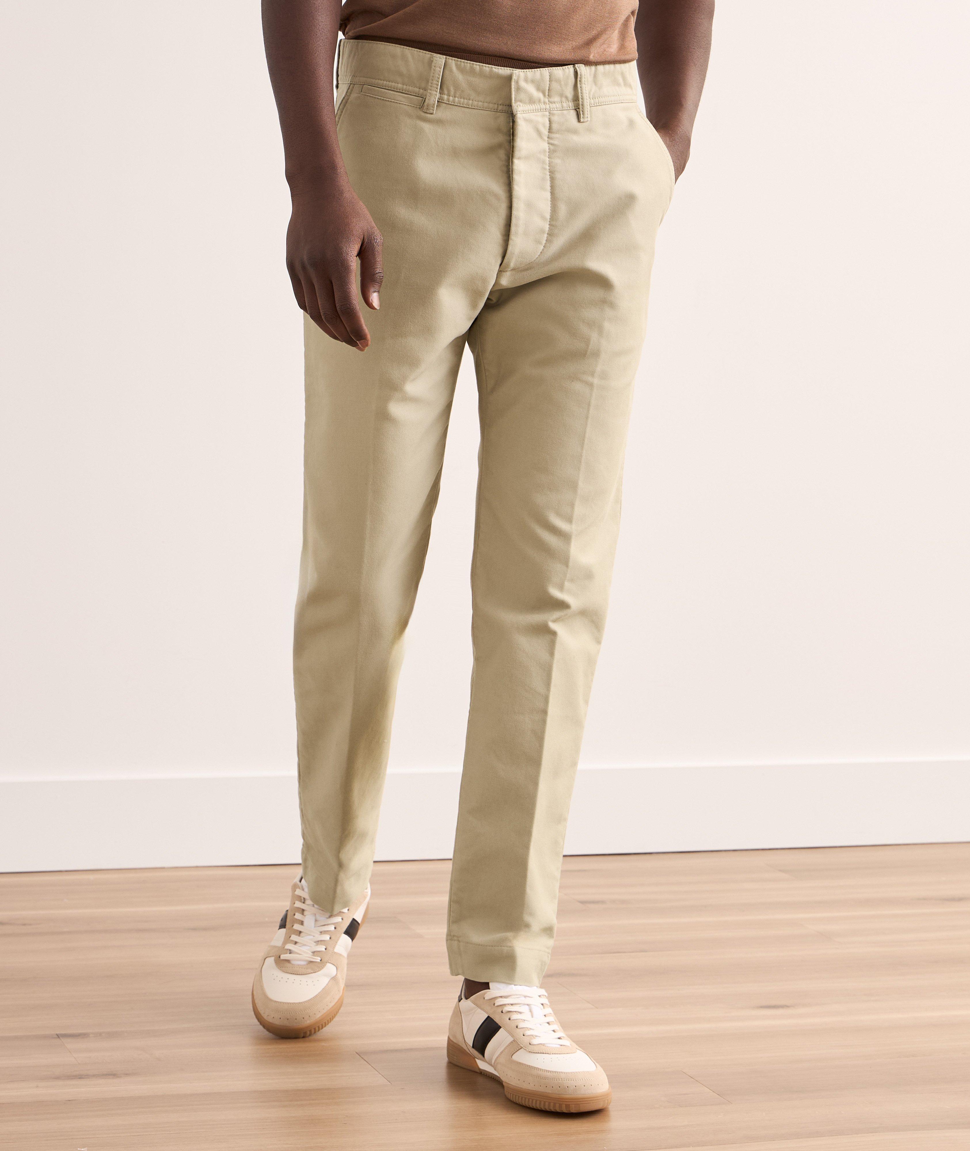 Brushed Cotton Satin Chinos image 1