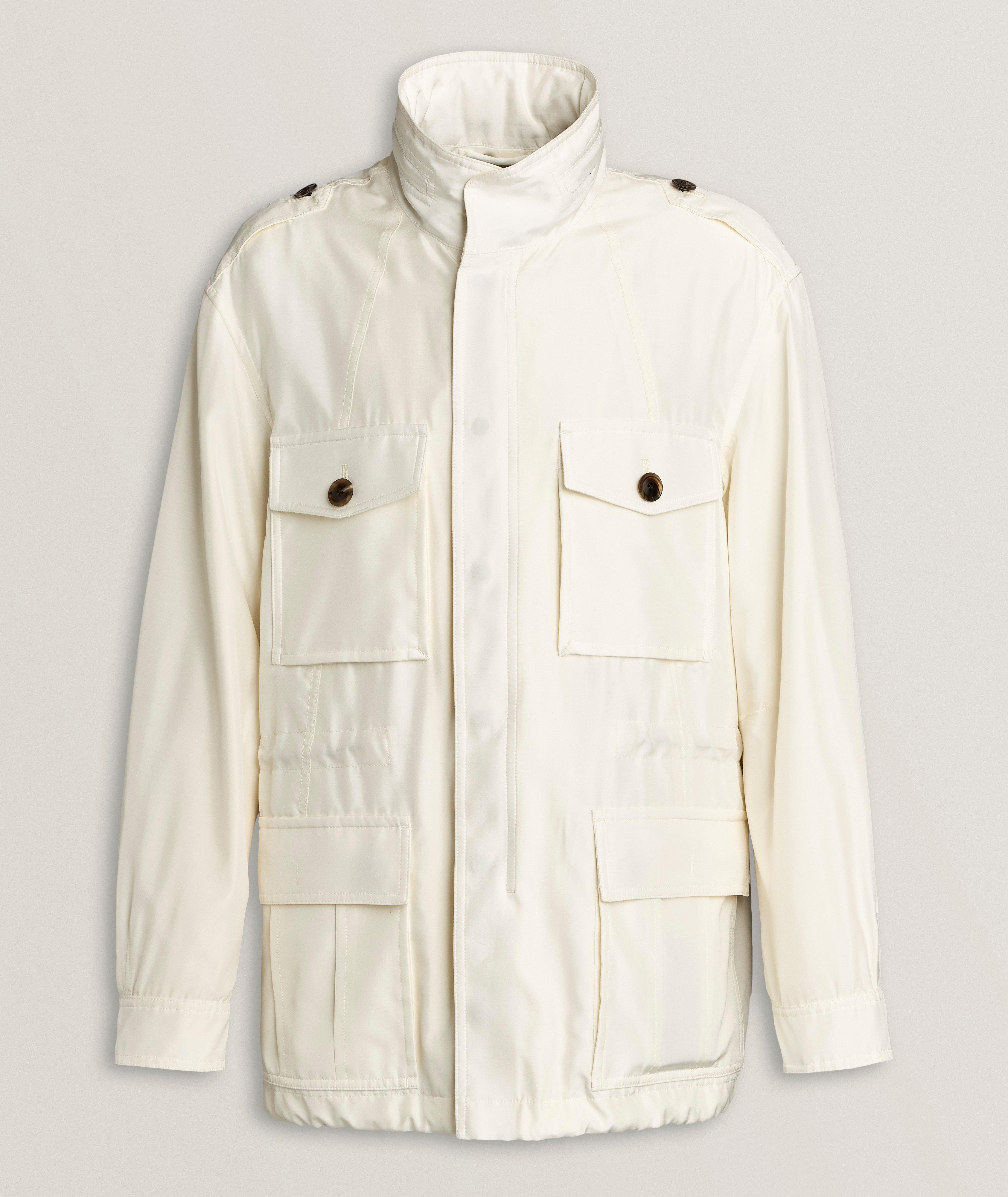 Silk Poplin Field Jacket  image 0