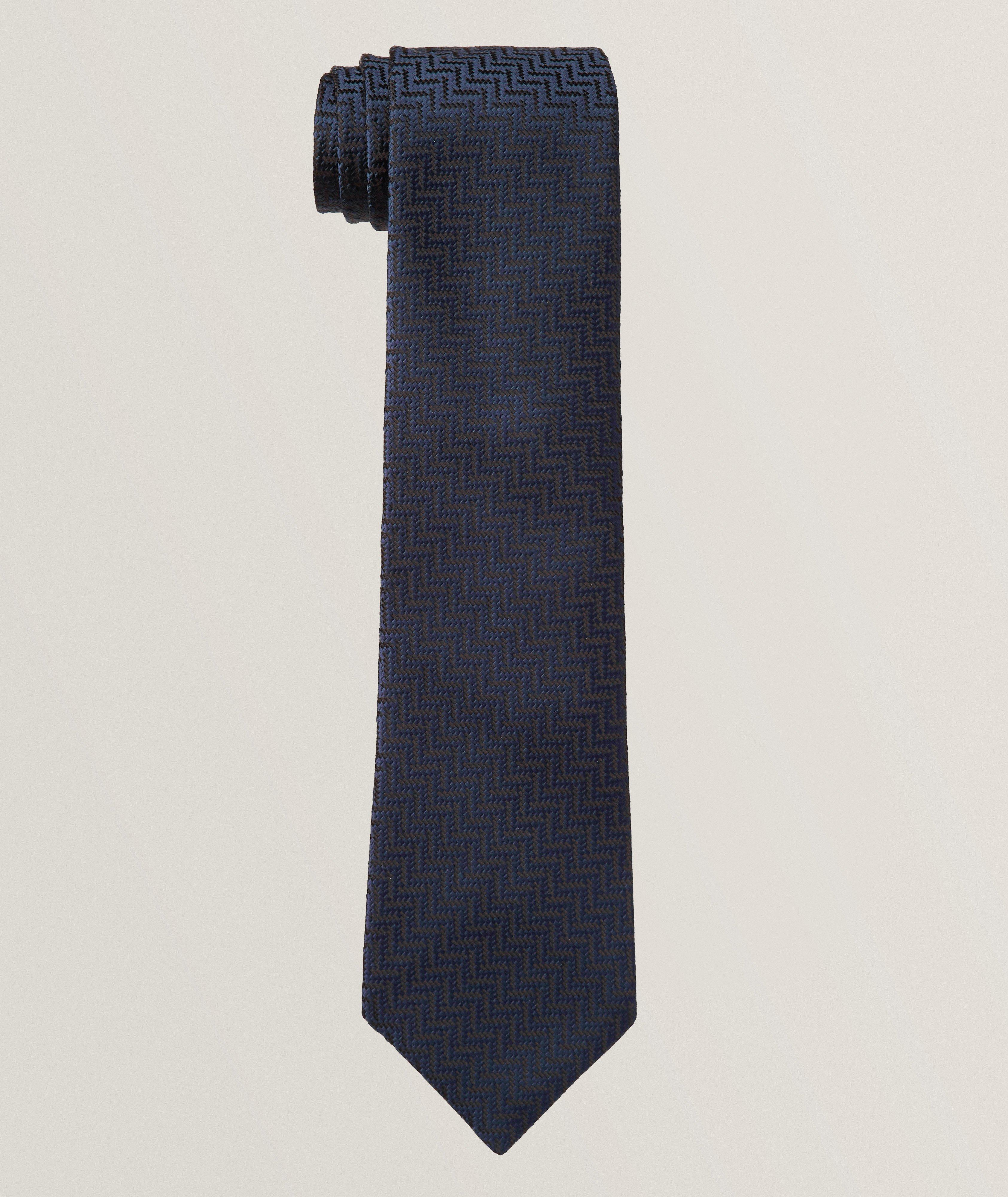 Silk Zig-Zag Tie image 0