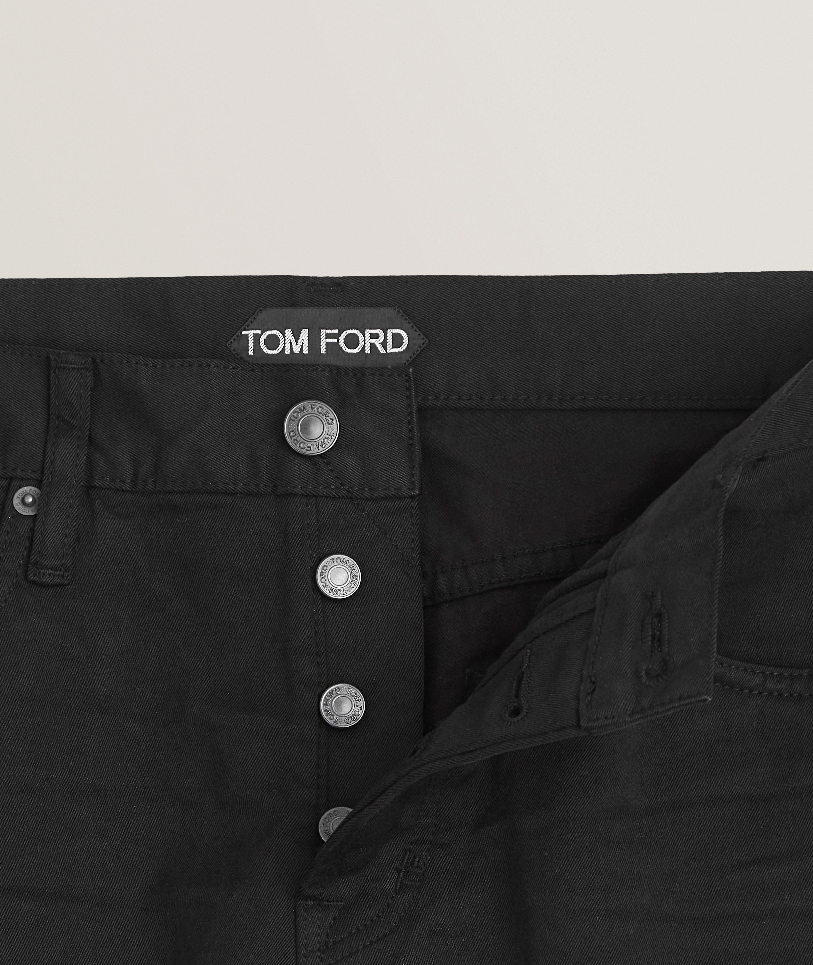 Slim-Fit Clean Compact Twill Jeans  image 1