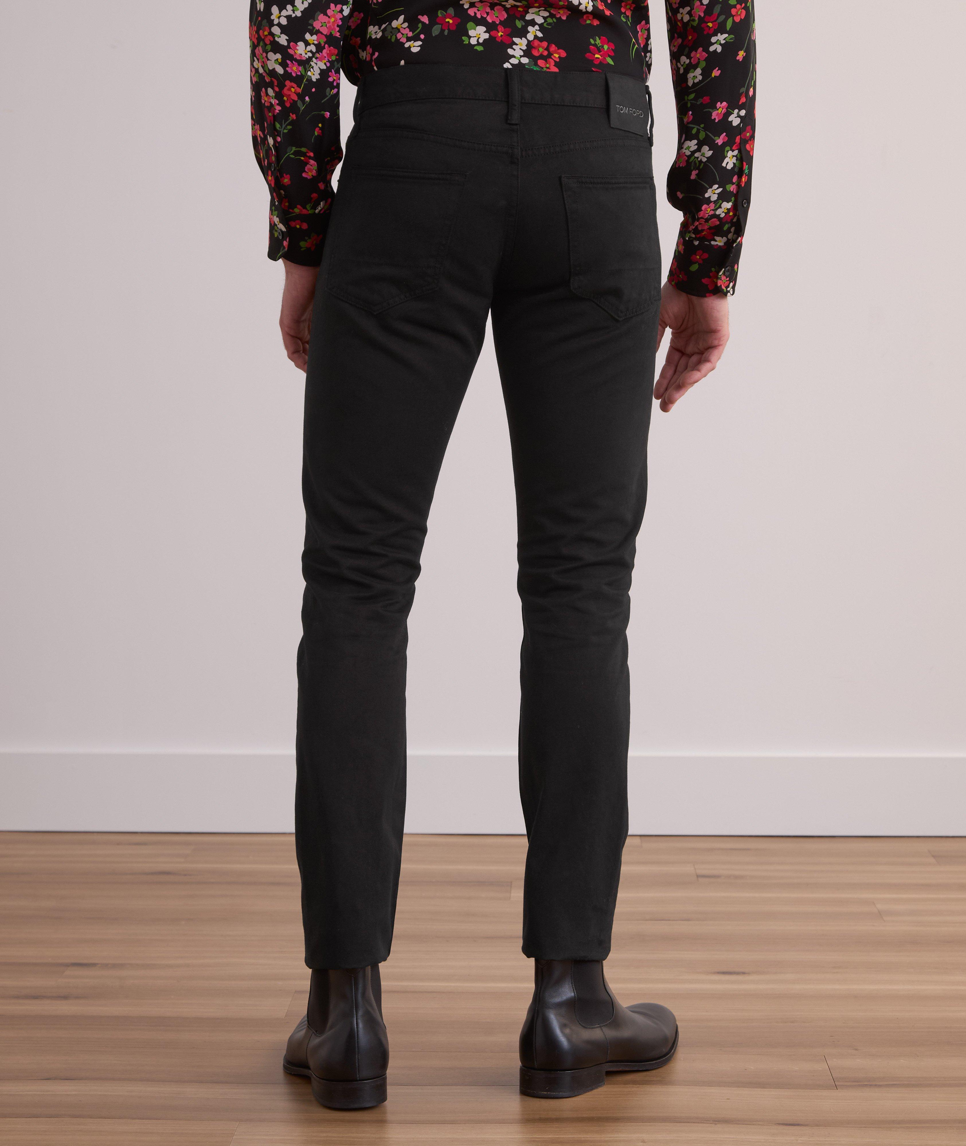 Slim-Fit Clean Compact Twill Jeans  image 3