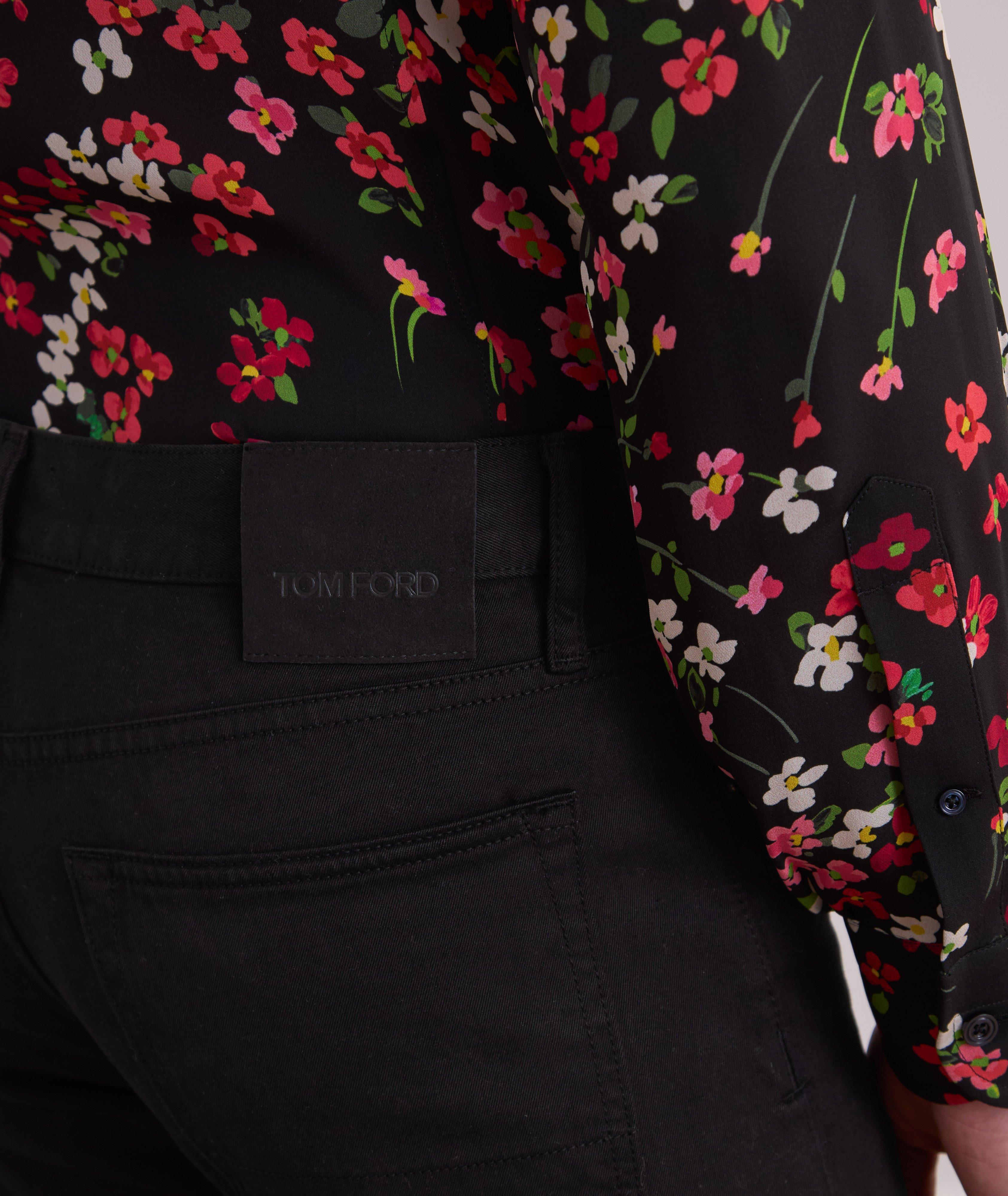 Slim-Fit Clean Compact Twill Jeans  image 4
