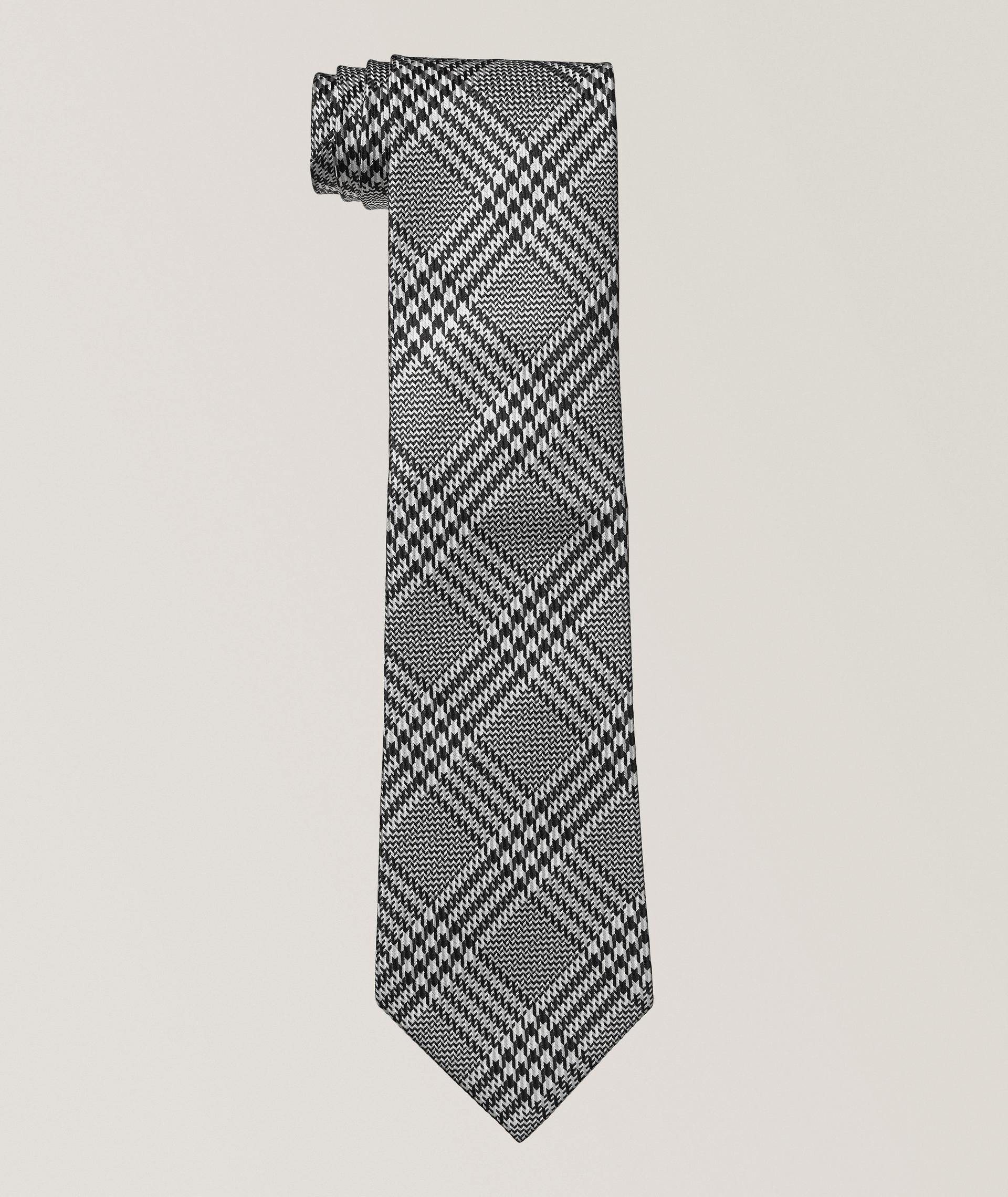 Houndstooth Silk Tie  image 0